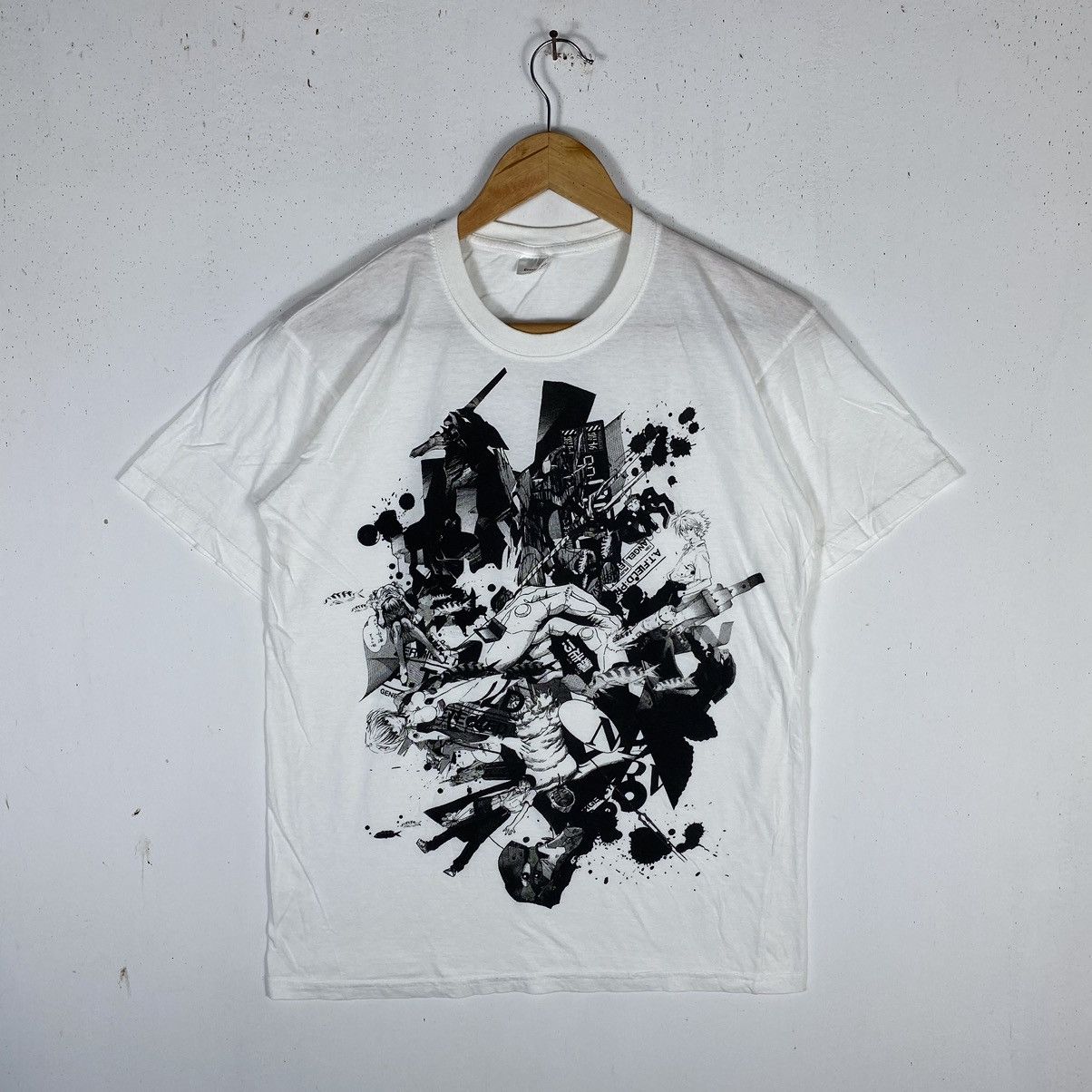 Cartoon Network × Japanese Brand × Vintage VINTAGE NEON GENESIS EVANGELION ANIME MOVIE TEE Size US M / EU 48-50 / 2 - 2 Thumbnail