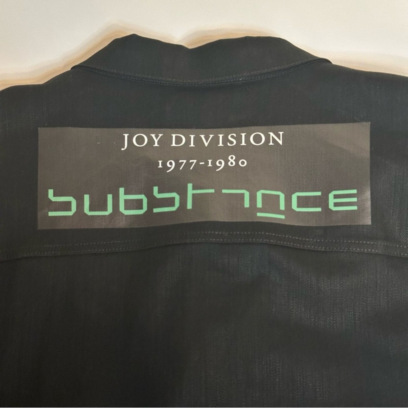 Joy Division × Raf Simons Redux SS18 Joy Division Black Denim Jacket size M Logo Patch Size US M / EU 48-50 / 2 - 10 Thumbnail