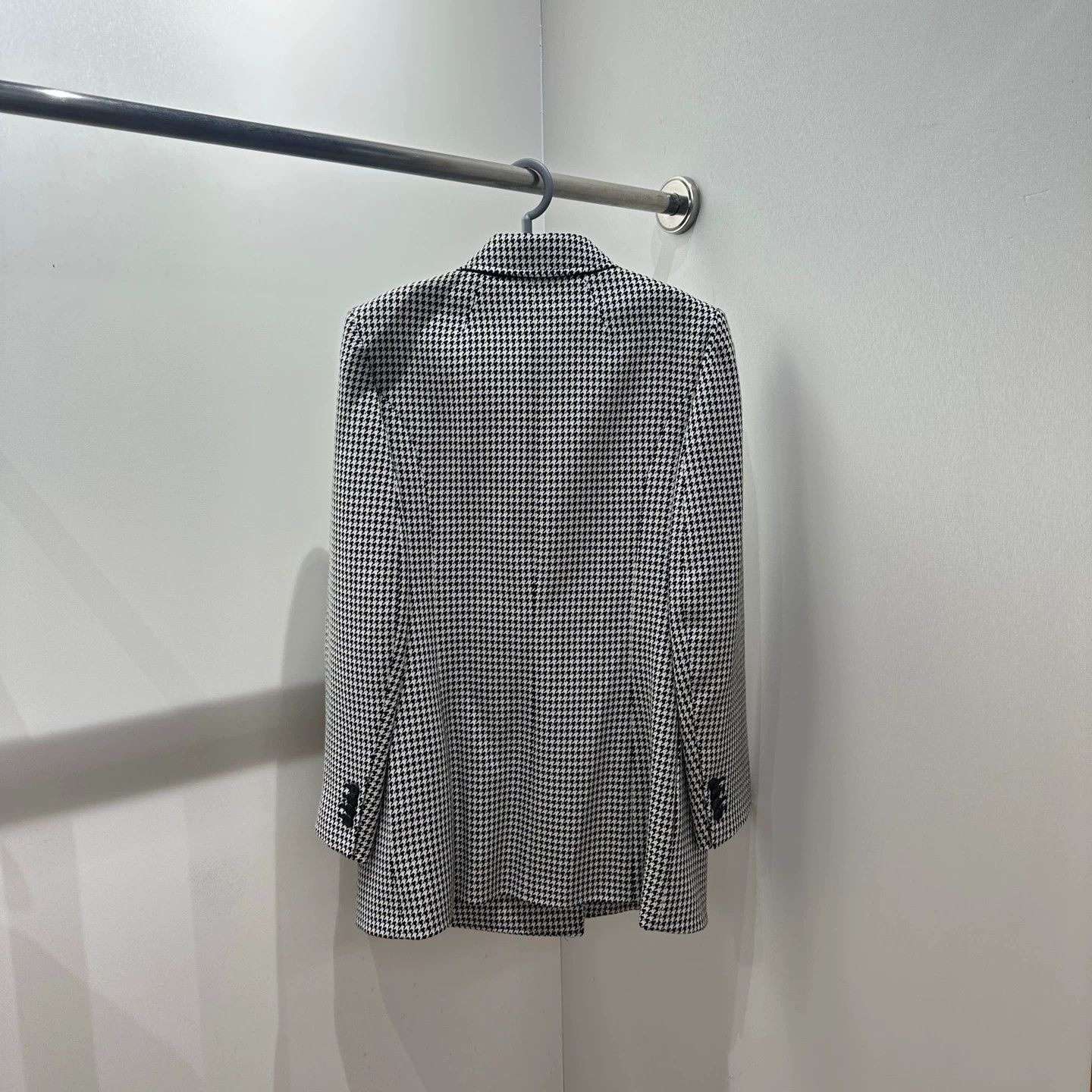 Balenciaga Balenciaga mar106 Hourglass houndstooth blazer 34 Size XXS / US 00 / IT 34 - 2 Thumbnail