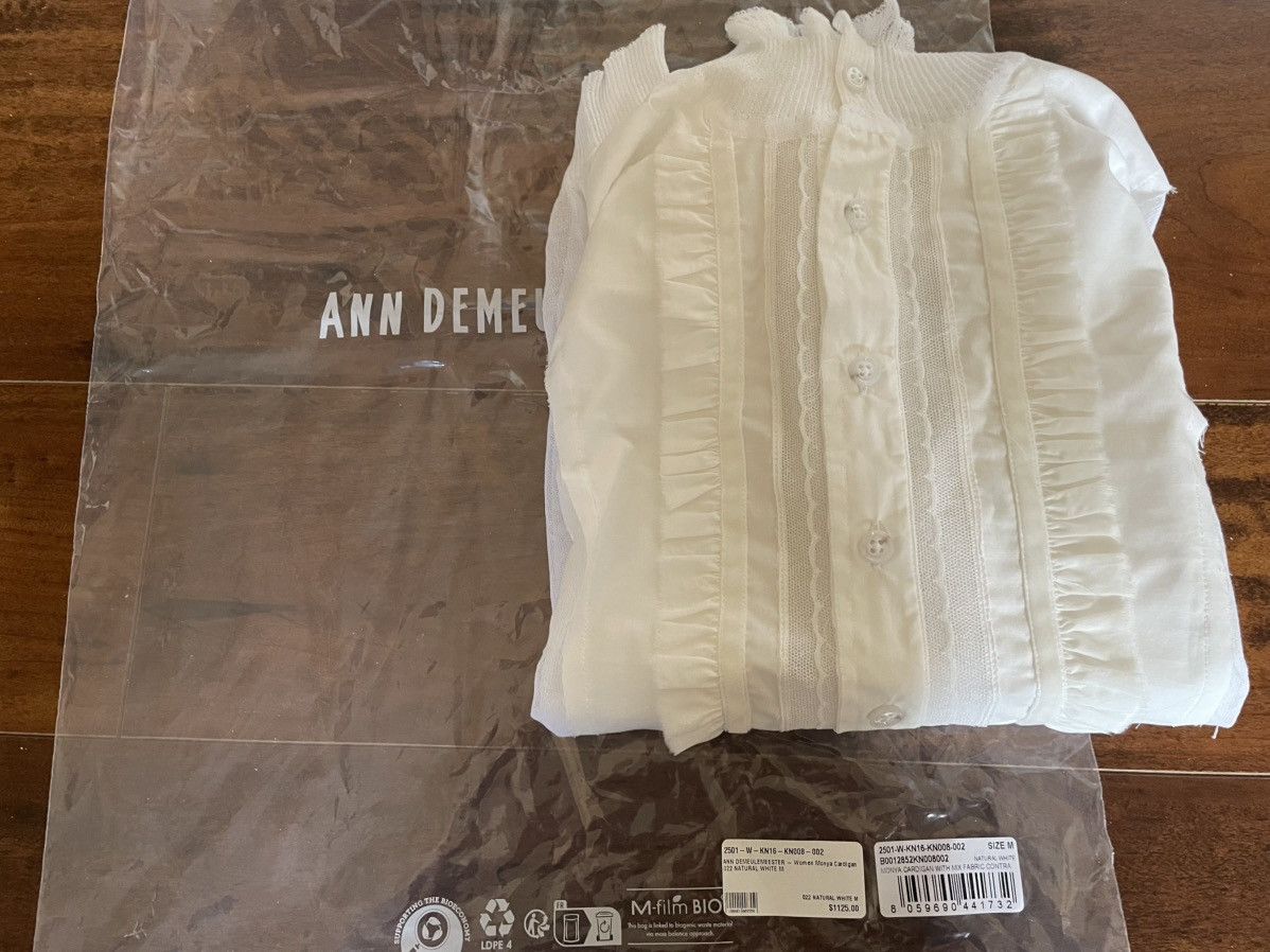 Ann Demeulemeester Ann Demeulemeester SS25 lace knit blouse Size M / US 6-8 / IT 42-44 - 2 Thumbnail