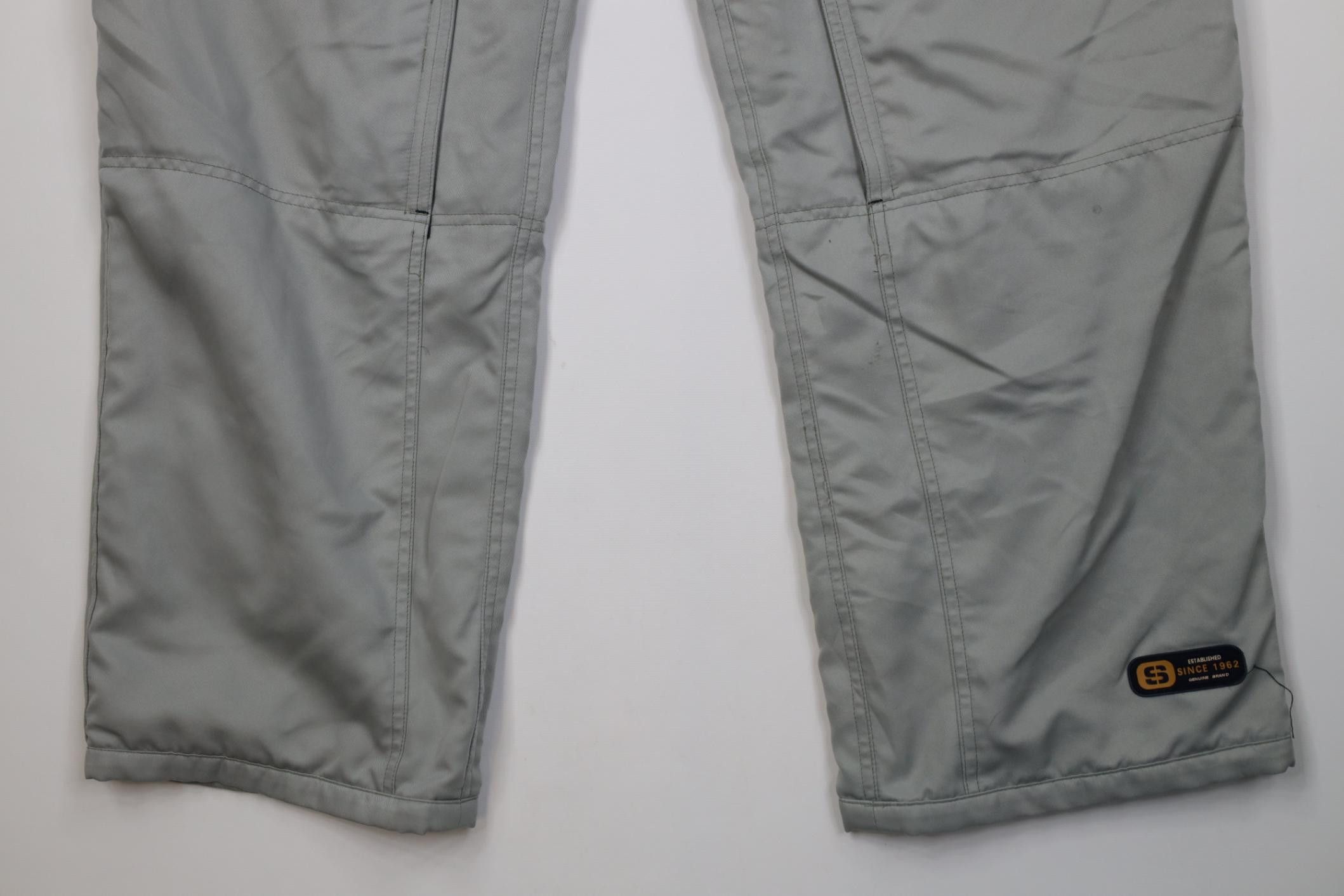 Vintage Vintage 90s Y2K Streetwear Wide Leg Snowboard Ski Pants Gray Size US 34 / EU 50 - 4 Thumbnail