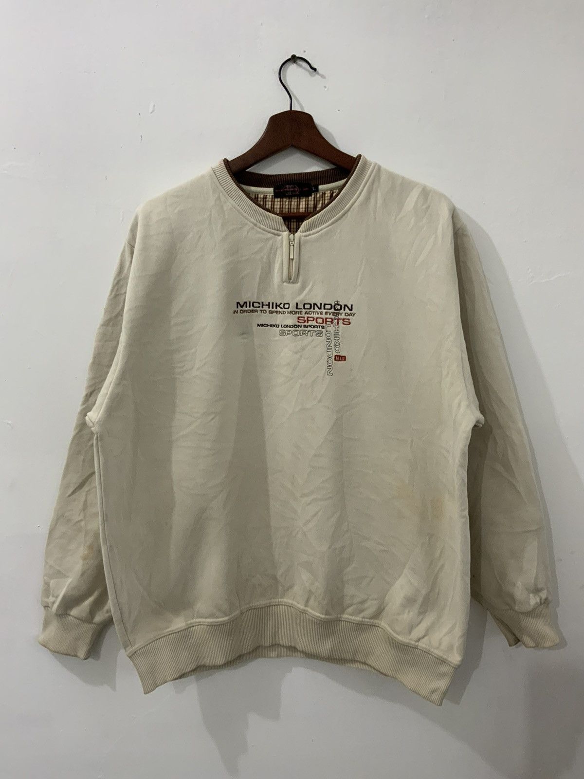 Vintage Vintage Michiko London Sports Sweatshirt Size US L / EU 52-54 / 3 - 1 Thumbnail