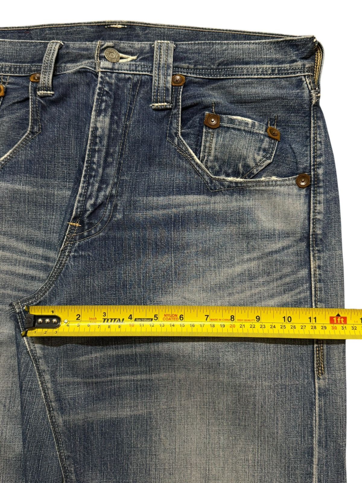 Levi's Vintage Y2K Levis 503 Faded Wash Distress Wide Leg Baggy Size US 32 / EU 48 - 11 Thumbnail