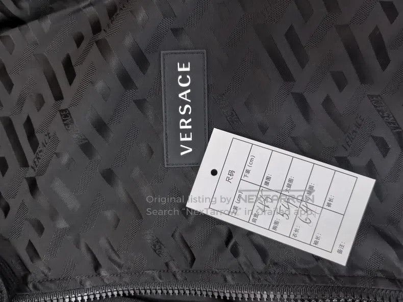 Versace Versace Black patchwork full print jacket Size US M / EU 48-50 / 2 - 6 Thumbnail
