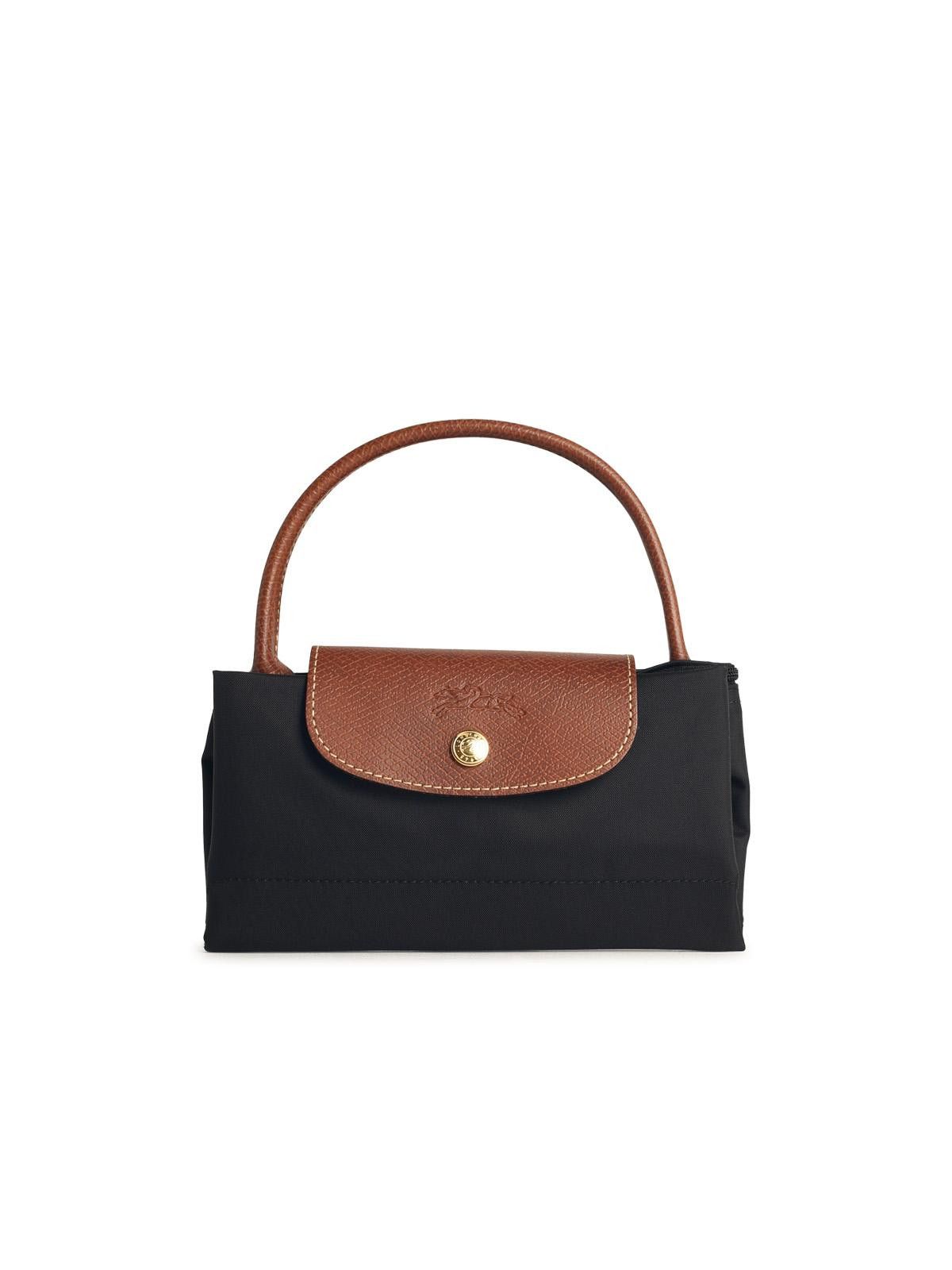 Longchamp LONGCHAMP Bag With 'S Le Pliage Original' Handle In Black Recycled Tela Size ONE SIZE - 1 Thumbnail