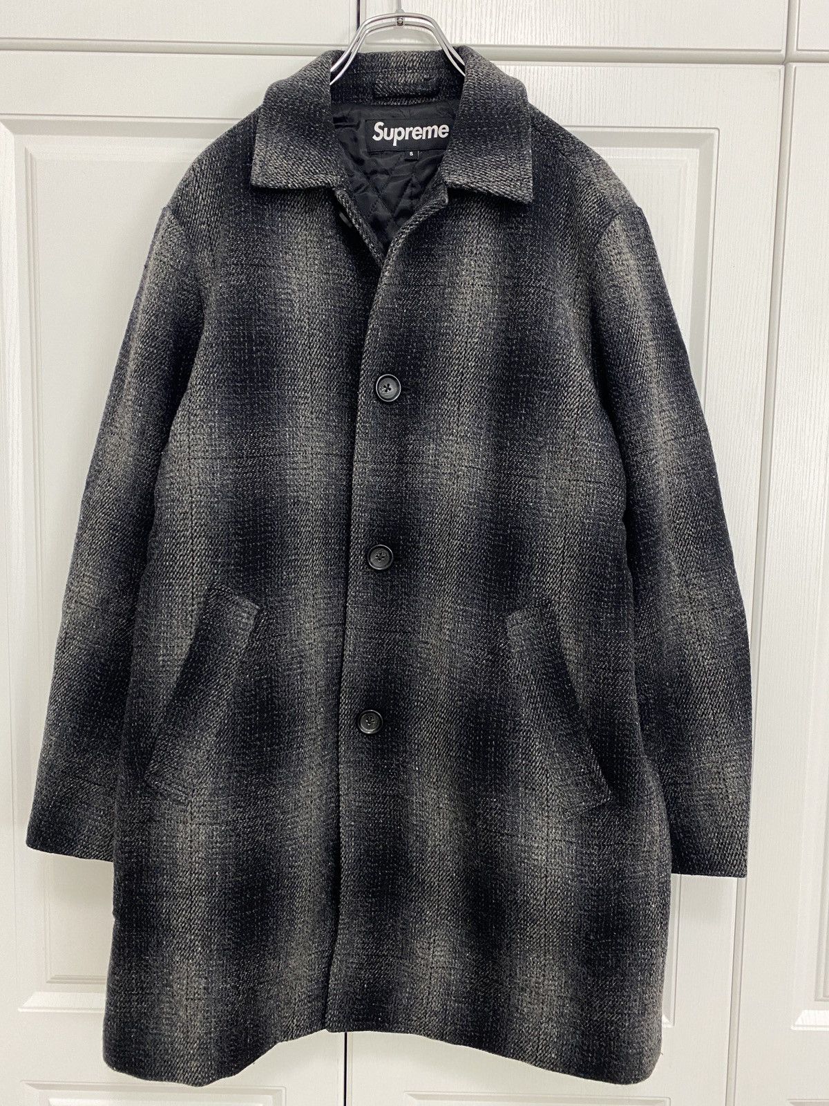 Supreme supreme Shadow Plaid Wool over coat | Grailed