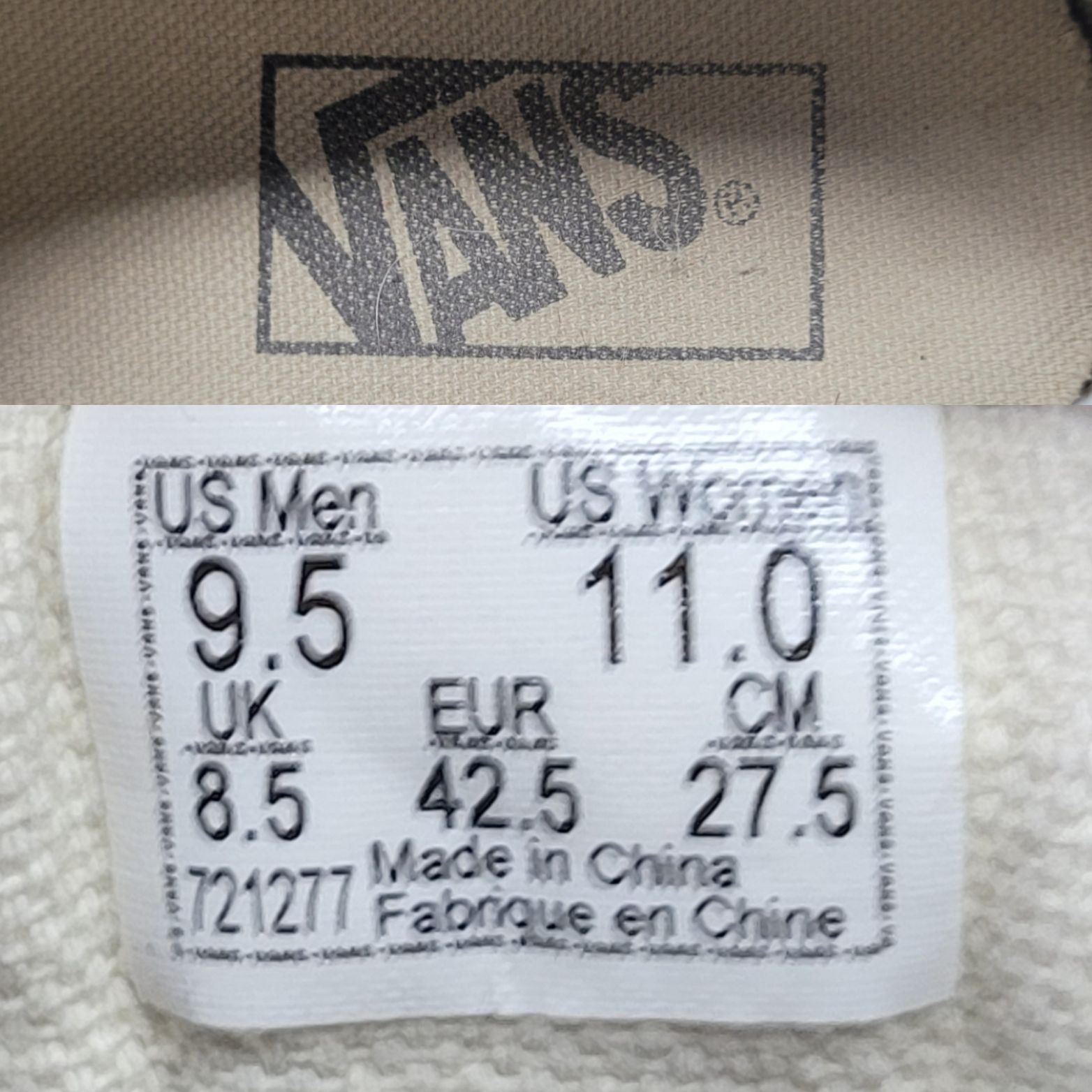 Vans Vans Blue White Suede Checkered Old Skool Sneakers Sz 9.5 Me Size US 9.5 / EU 42-43 - 3 Thumbnail