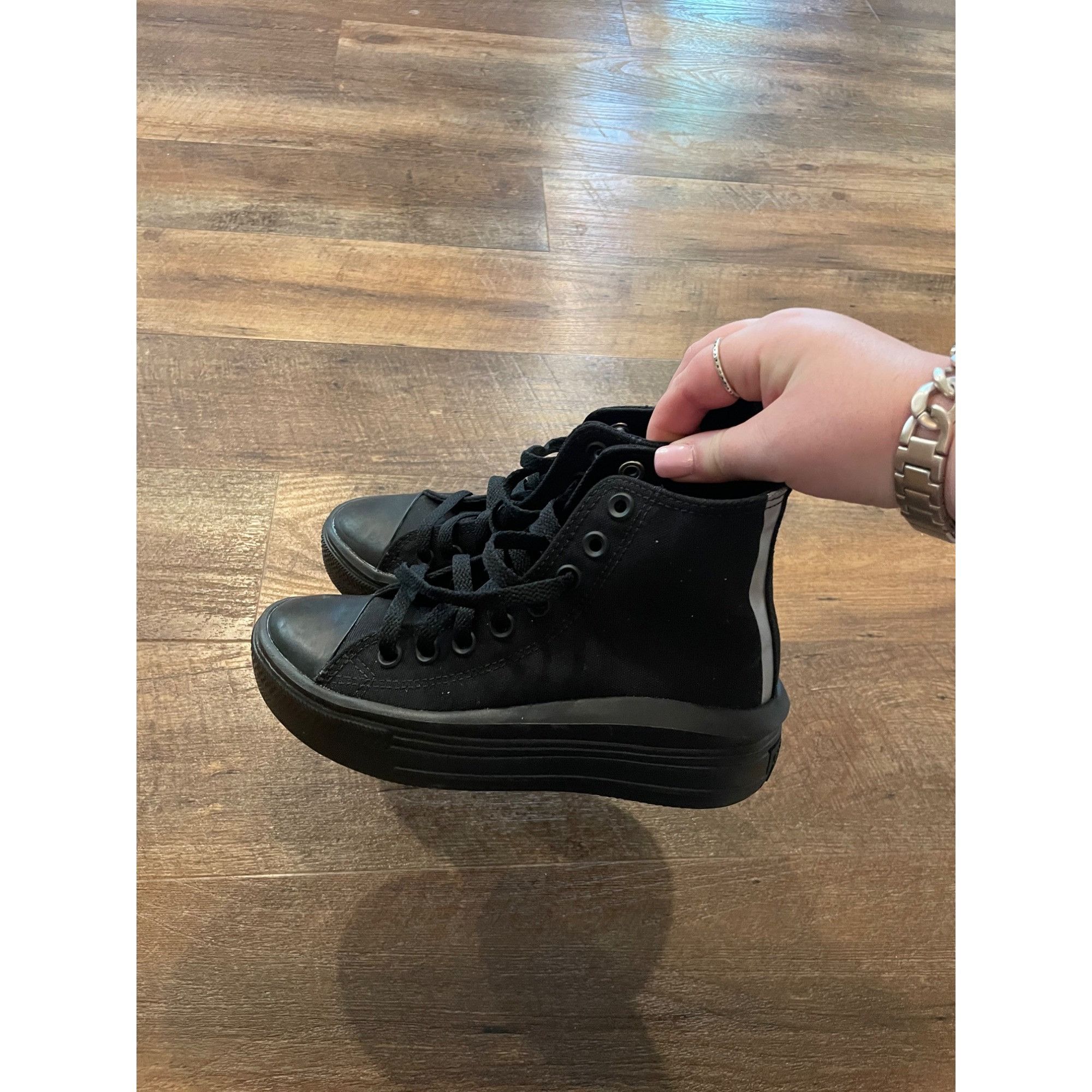 Converse Converse Chuck Taylor All Star Move Hi Top Black Platform Sh Size US 5 / IT 35 - 4 Thumbnail
