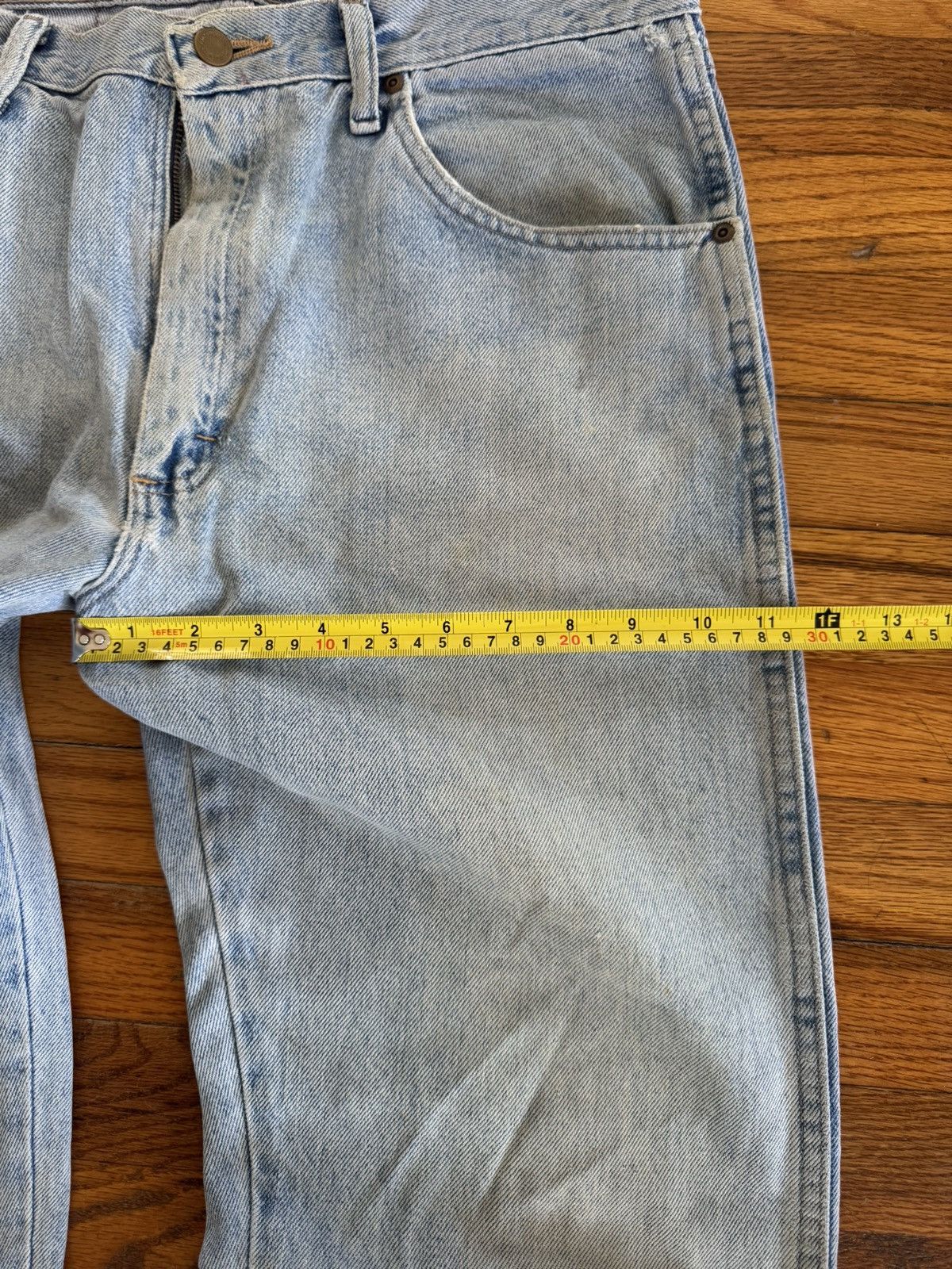 Vintage × Wrangler Vintage Wrangler Light-Wash Denim Jeans Size US 34 / EU 50 - 3 Thumbnail