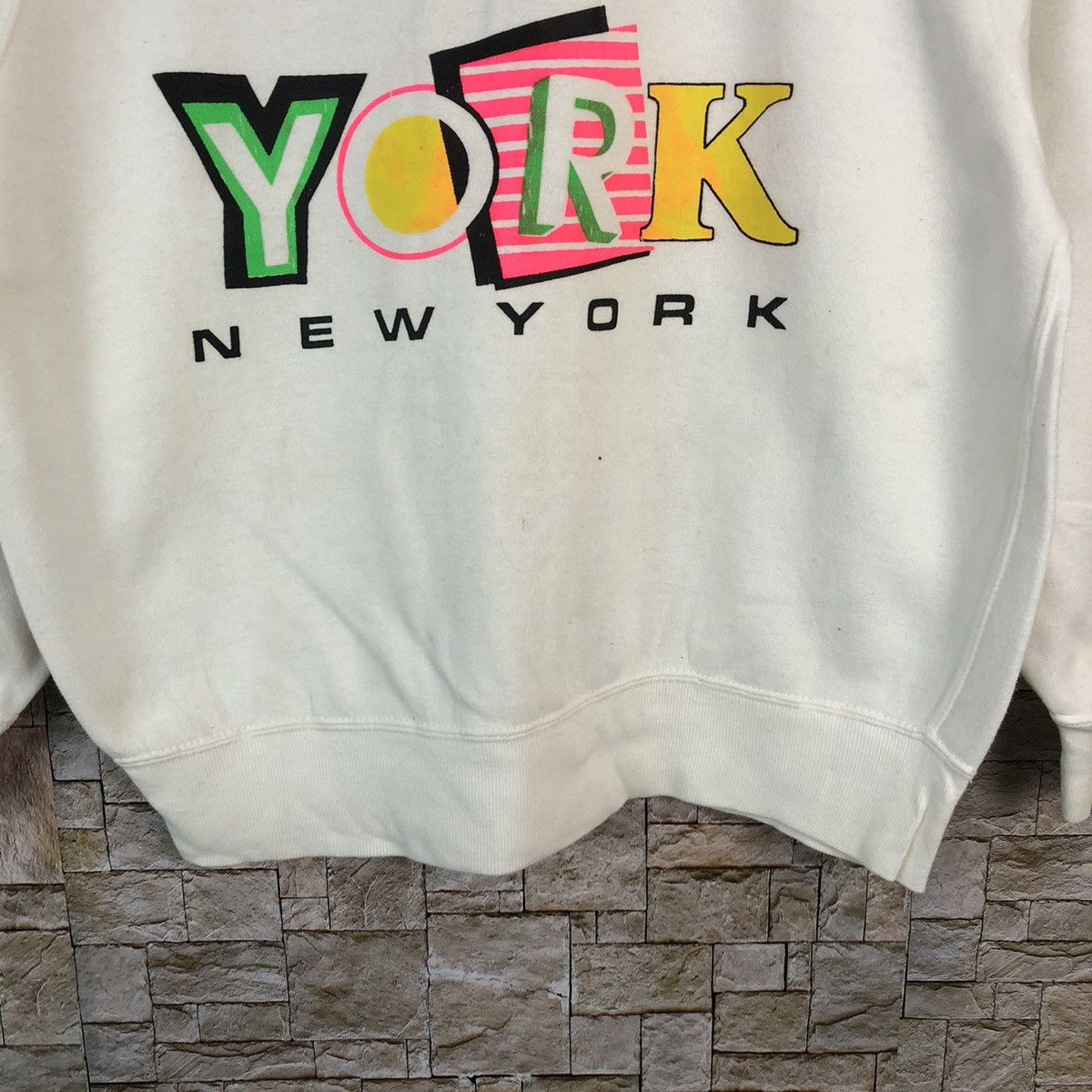 Vintage Sportswear Mitsuo Playboy New York White Sweatshirt #A515 Size US S / EU 44-46 / 1 - 6 Thumbnail