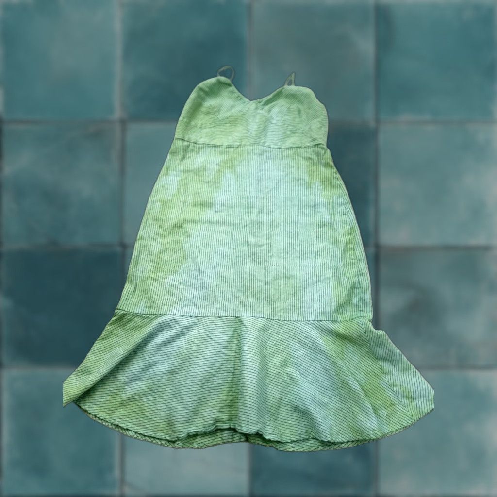 Banana Republic Banana Republic Green Tie Dye Striped Mermaid Dress Women's 14 Size XL / US 12-14 / IT 48-50 - 1 Thumbnail