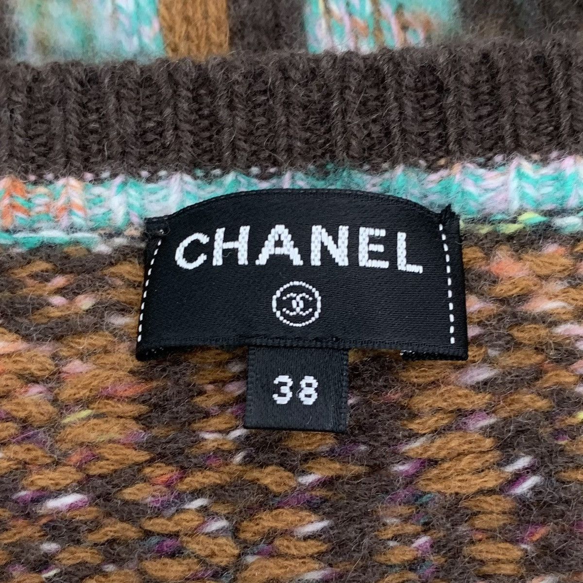 Chanel Chanel Color-block Houndstooth Cashmere Camisole Vest K26WX Size S / US 4 / IT 40 - 6 Thumbnail