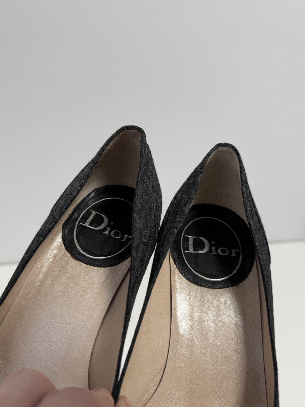 Dior Vintage Authentic Dior Diorissimo Black Jaquard Monogram Size US 7 / IT 37 - 13 Thumbnail