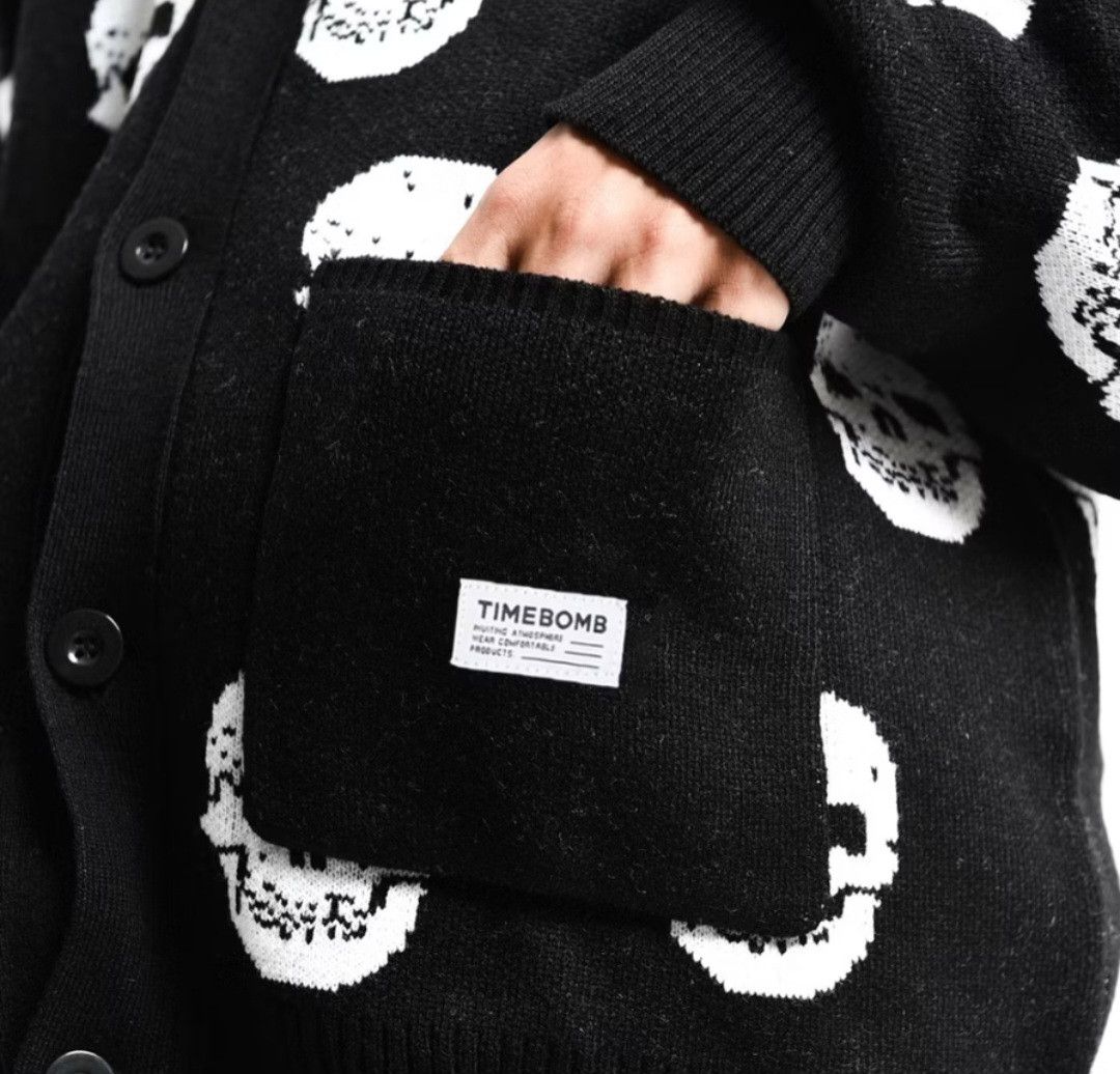 Japanese Brand Skull harajuku Japanese style knitwear sweater Size US L / EU 52-54 / 3 - 4 Thumbnail