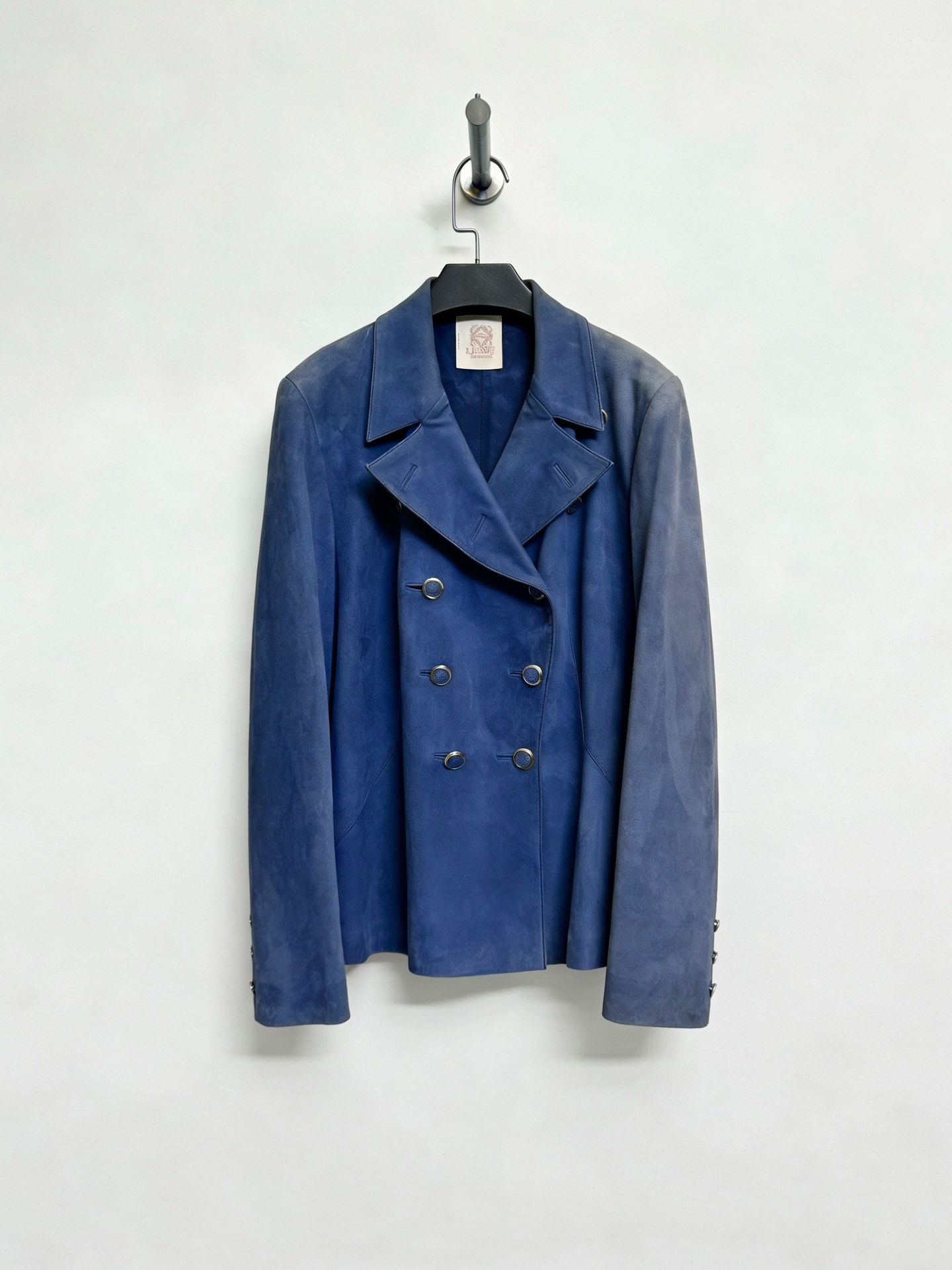 Loewe Loewe 1970's Double-Breasted Leather Jacket Size US XS / EU 42 / 0 - 1 Thumbnail