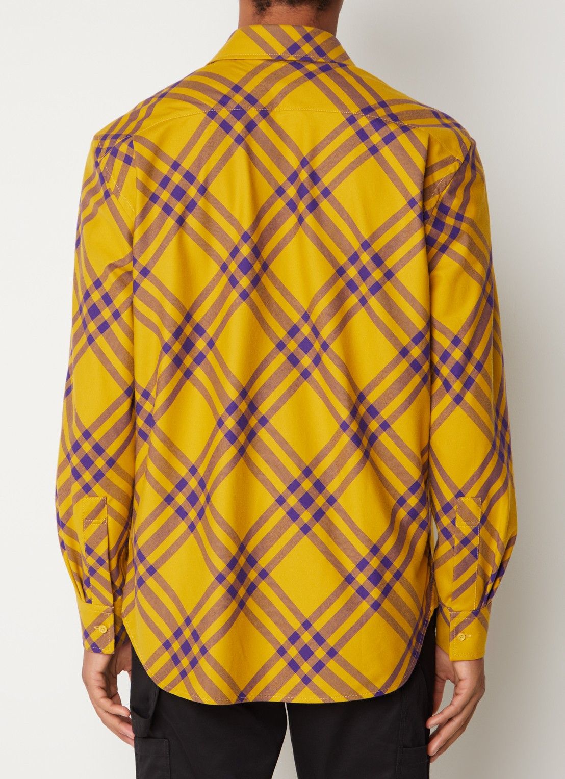 Burberry o1y0426 Patterned Shirt in Marigold/Purple Size US M / EU 48-50 / 2 - 3 Thumbnail