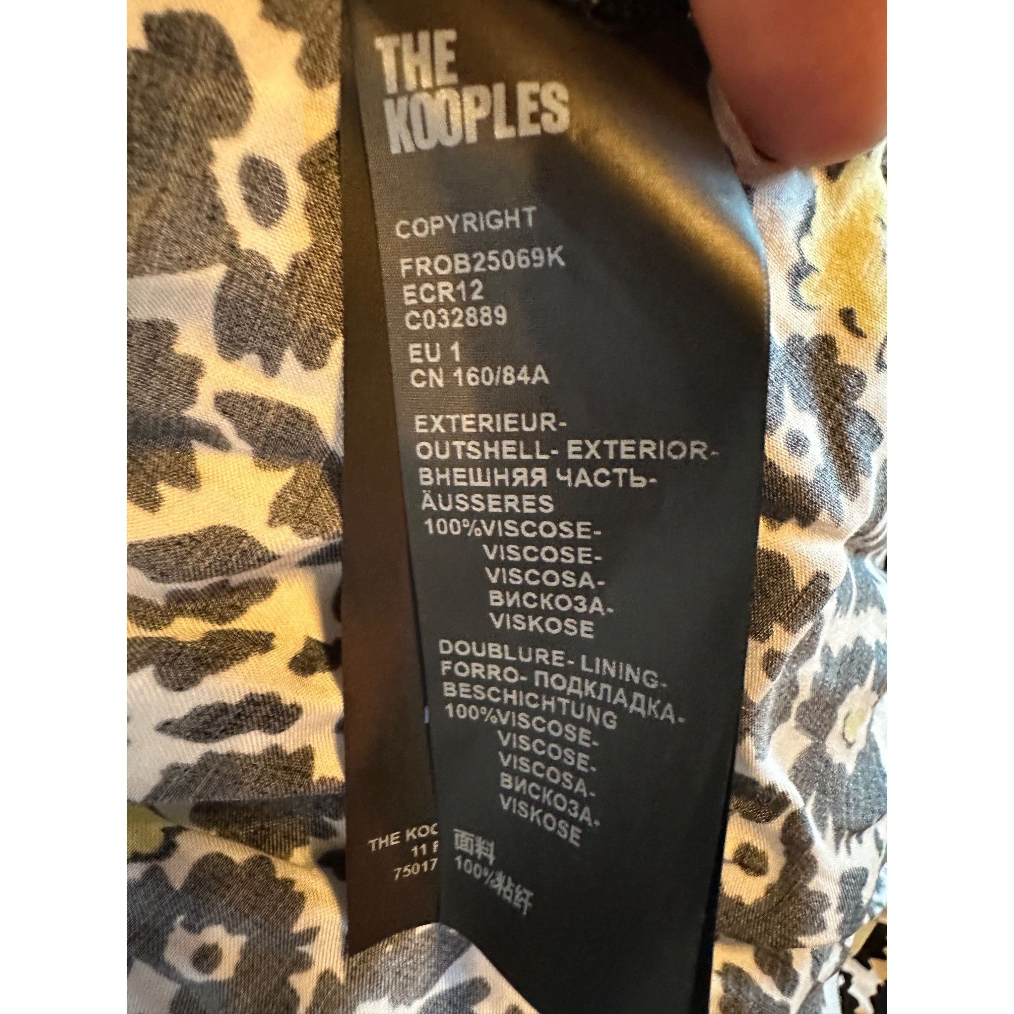 The Kooples The Kooples Floral Print Dress Size 1 Small Long Sleeve Vis Size S / US 4 / IT 40 - 5 Thumbnail