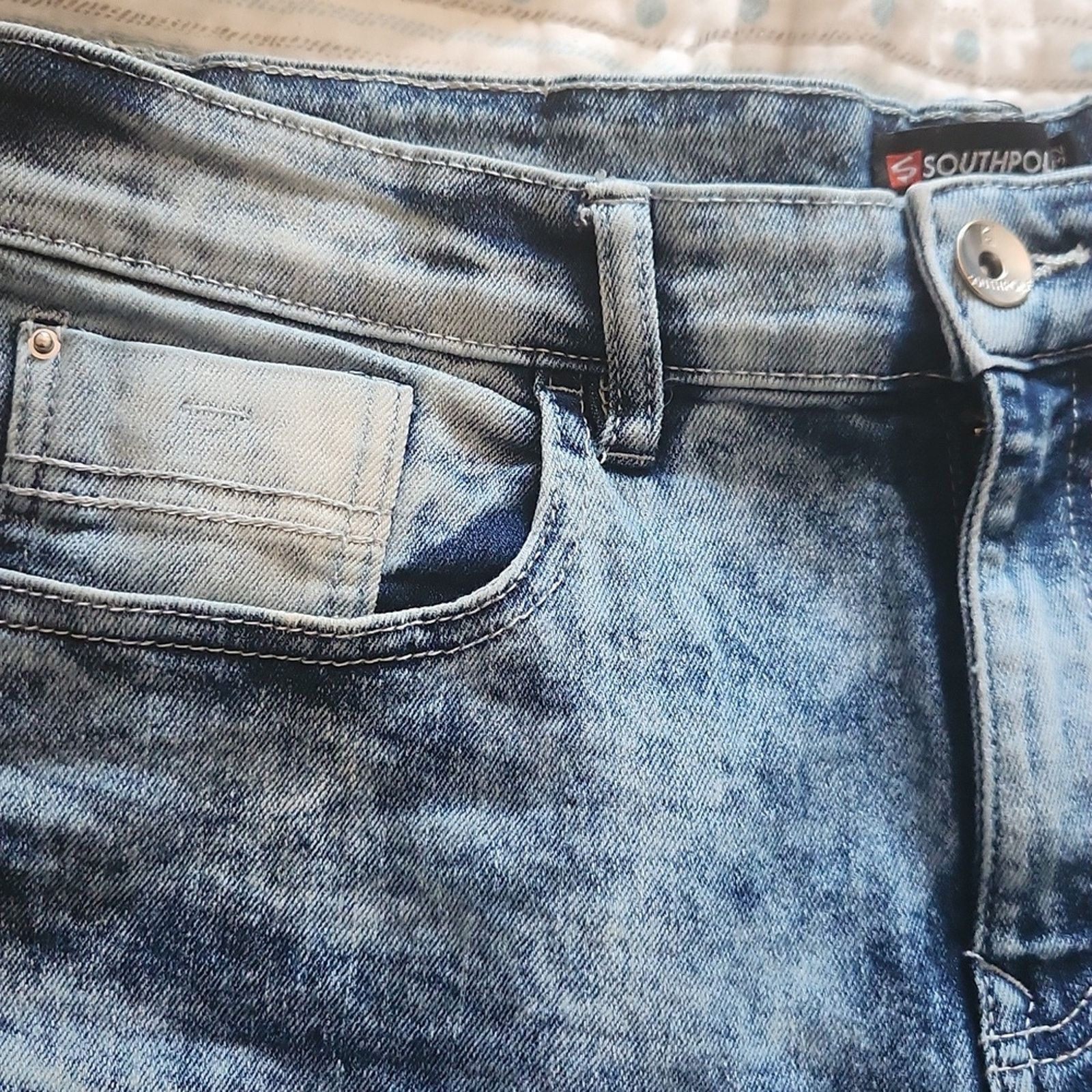 Southpole 90's Southpole jeans Men's 32x32 acid wash skinny jeans Size US 32 / EU 48 - 7 Thumbnail
