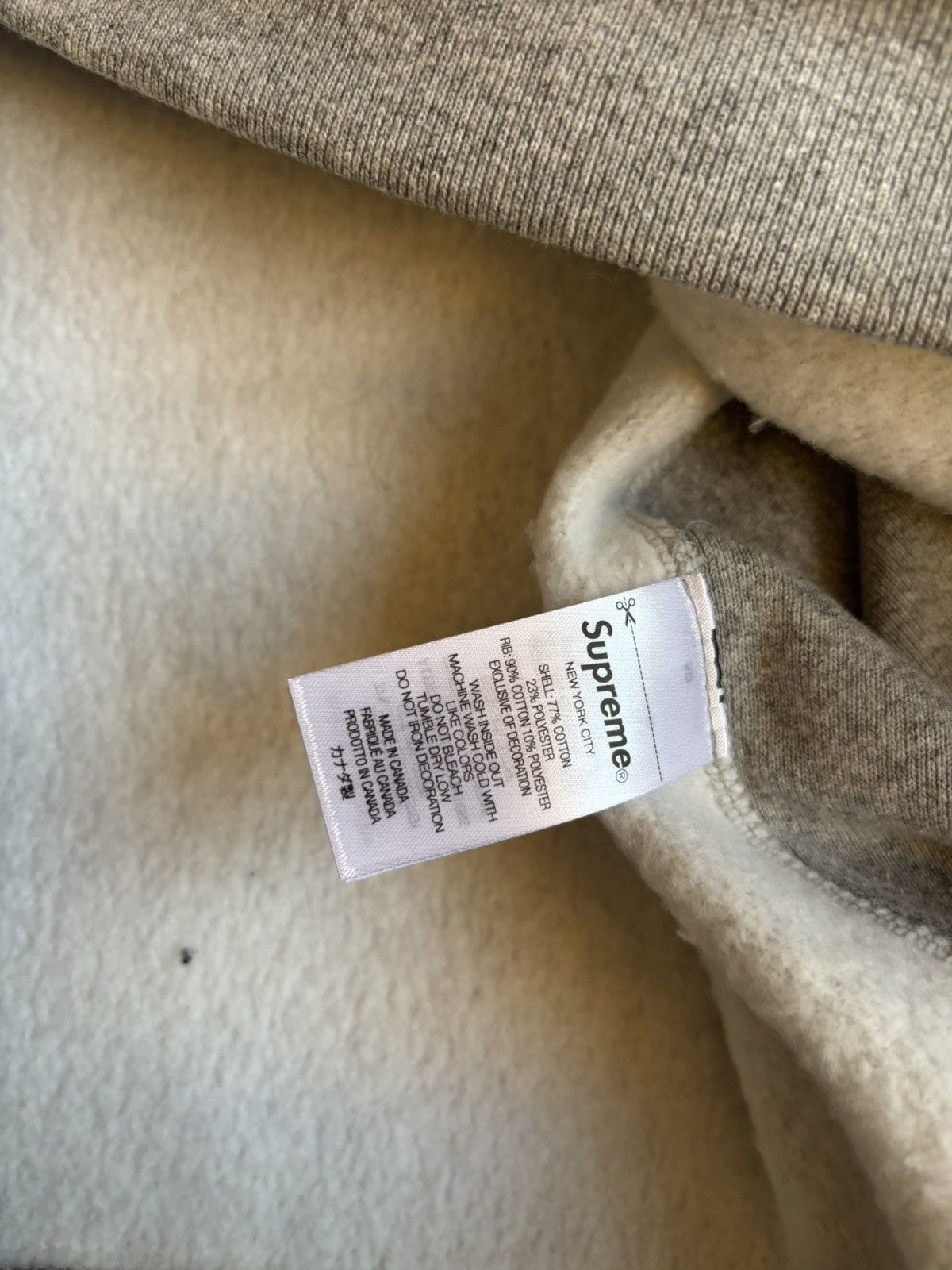 Supreme Supreme Collegiate Acronym Hoodie Heather Grey Size US S / EU 44-46 / 1 - 7 Thumbnail