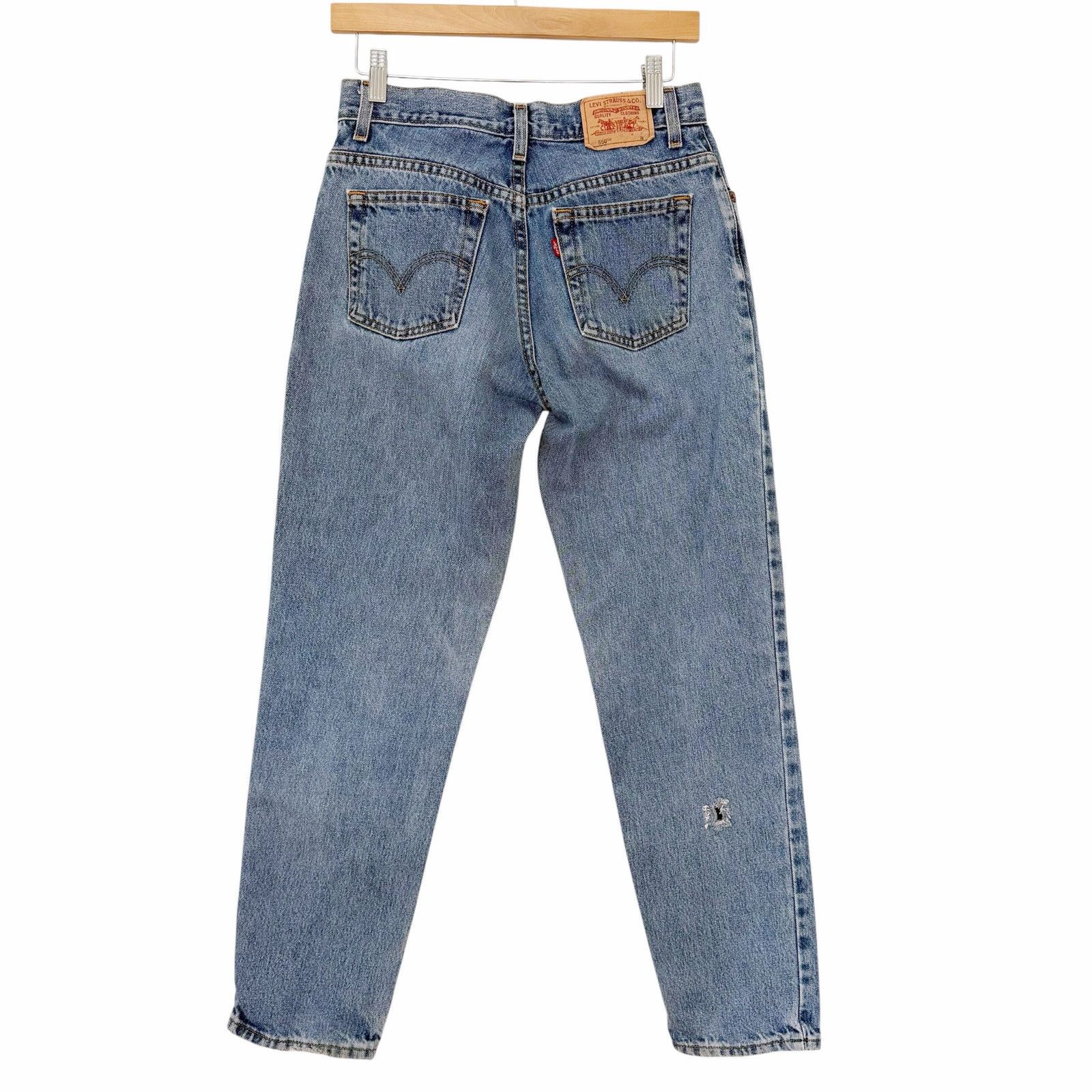 Levi's Vintage Levis 550 High Waisted Mom Jeans Sz 6 Size 28" / US 6 / IT 42 - 5 Thumbnail