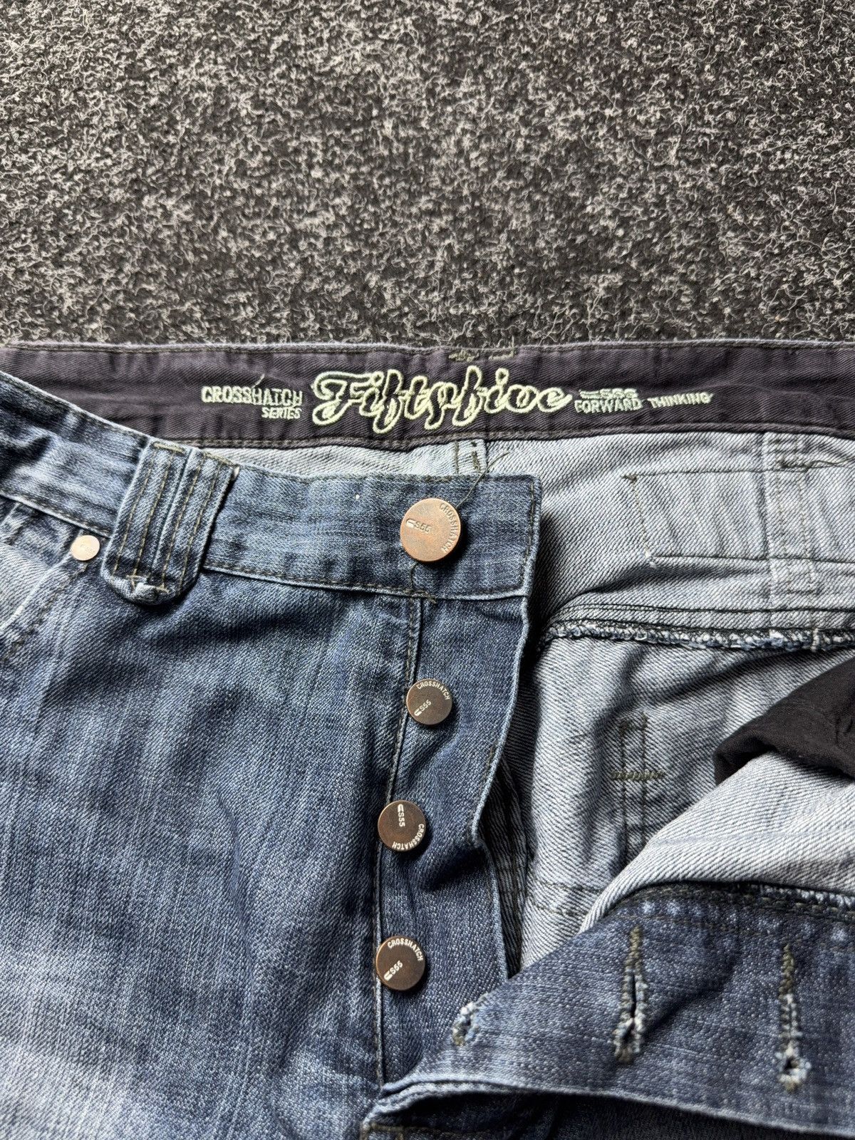 Vintage Y2K Retro Rap Cargo Denim Baggy Distressed Streetwear Size US 36 / EU 52 - 11 Thumbnail