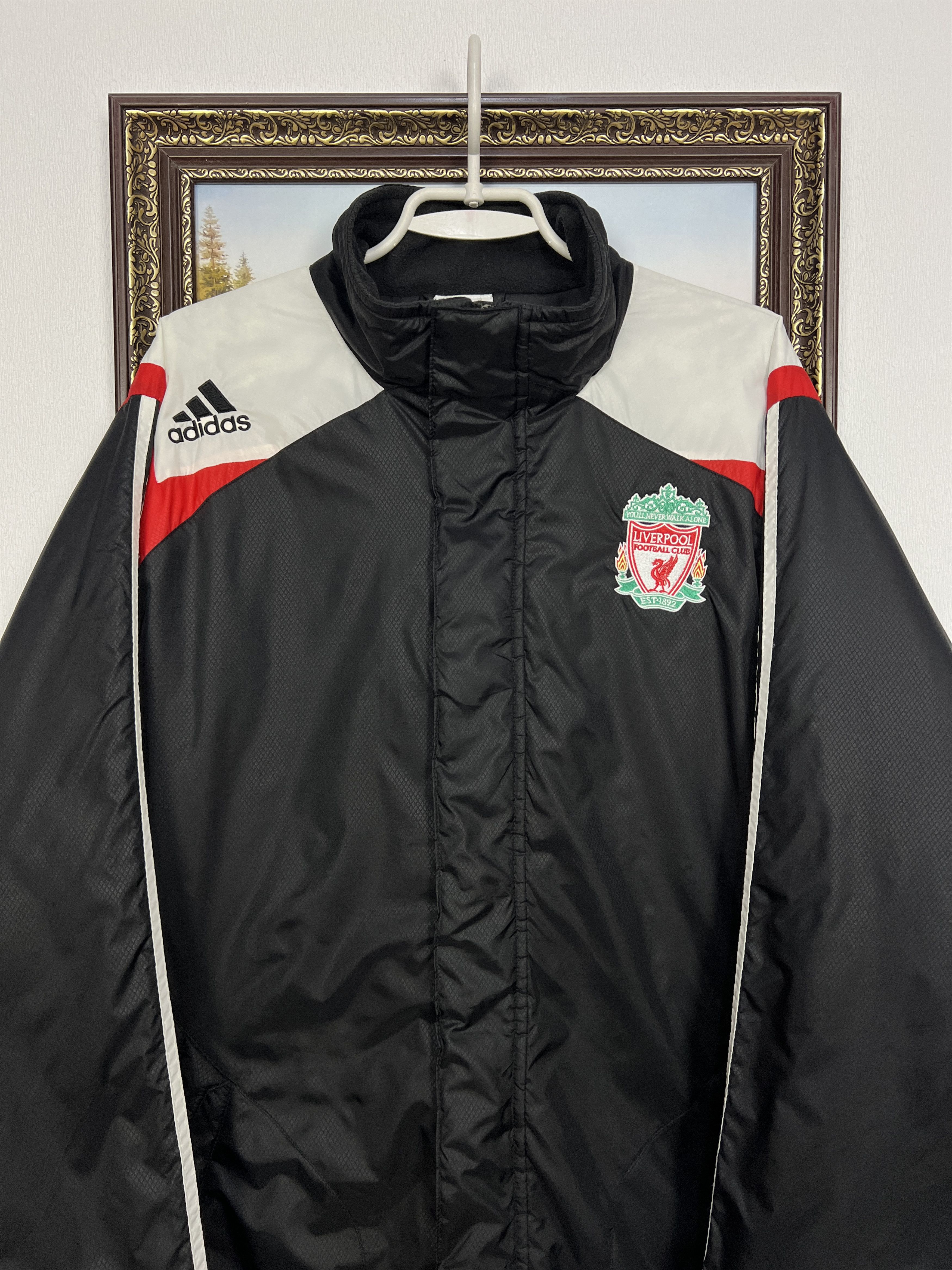 Vintage Adidas Liverpool Football Warm Jacket Soccer Bomber
