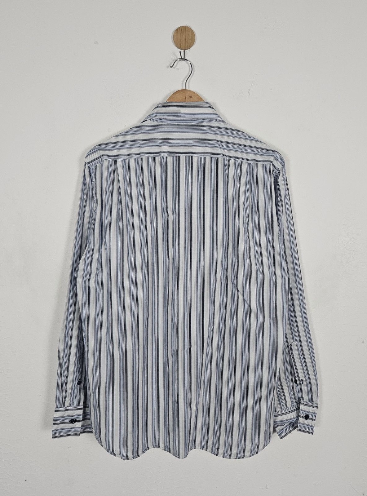 Yohji Yamamoto AAR by Yohji Yamamoto stripe Casual shirt Size US L / EU 52-54 / 3 - 3 Thumbnail