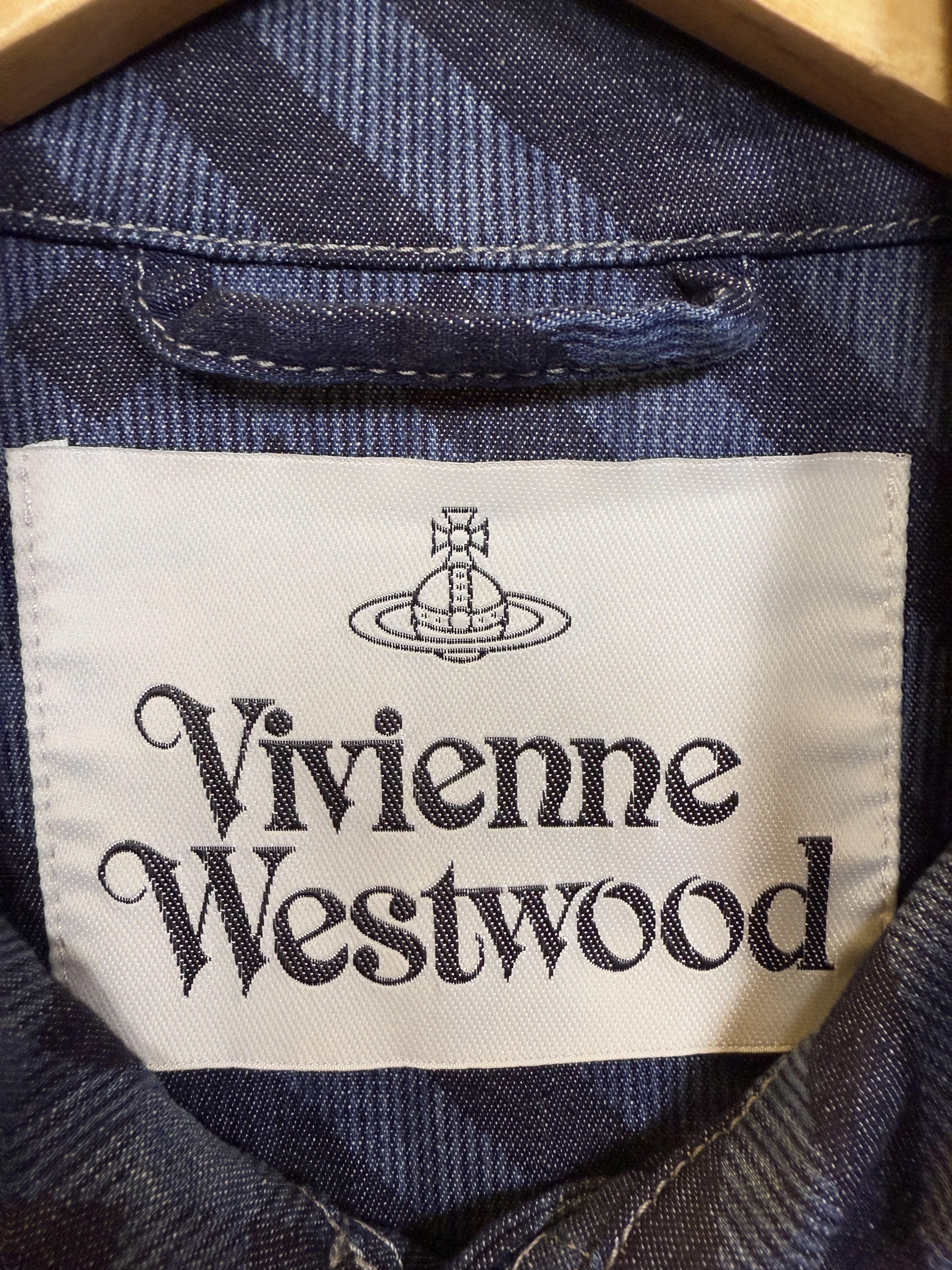 Vivienne Westwood $875 NWT Vivienne Westwood Collared Striped Denim Jacket Size US XL / EU 56 / 4 - 8 Thumbnail