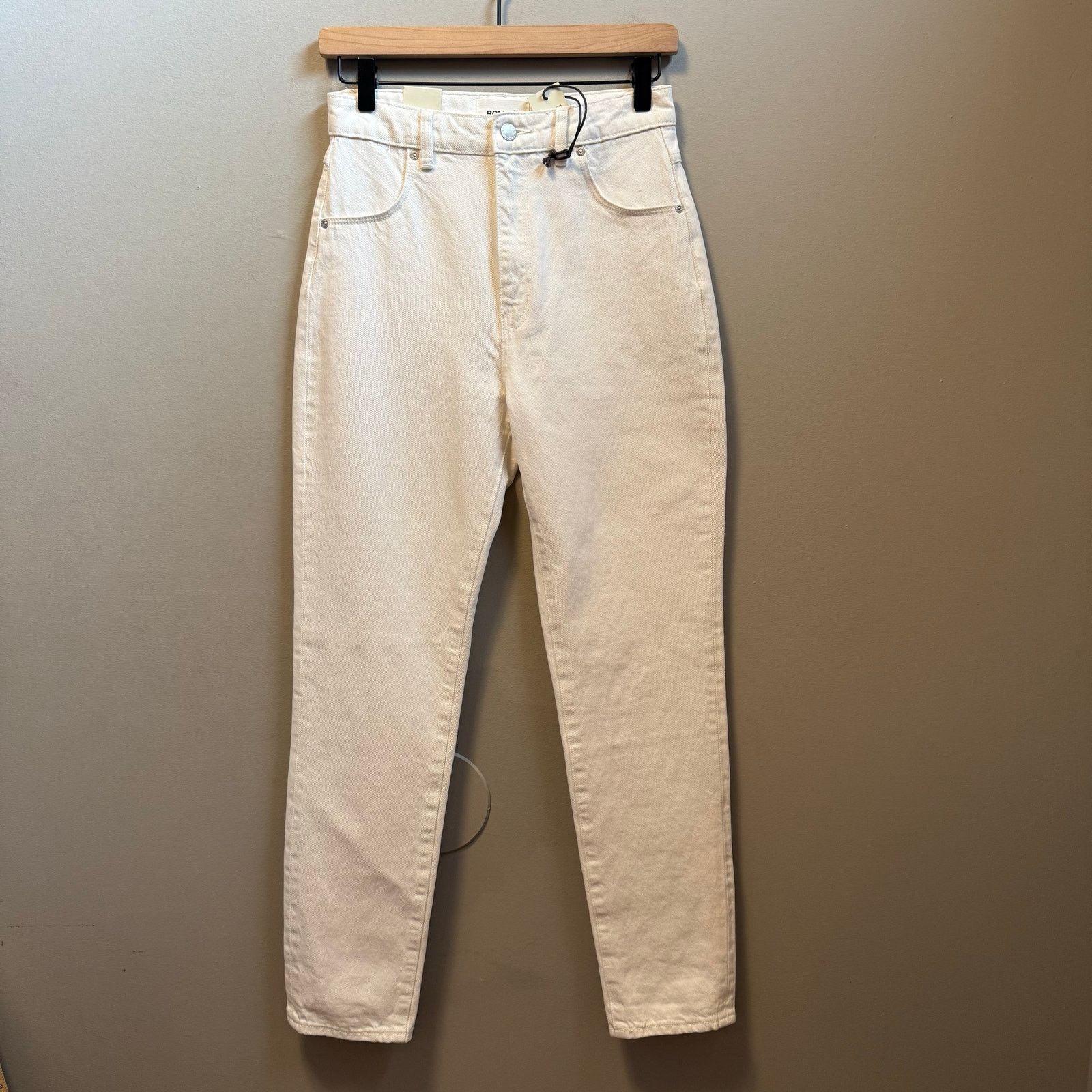 Rolla's Rolla’s Size 26 Dusters High Rise Straight Jean White New Size 26" / US 2 / IT 38 - 1 Thumbnail