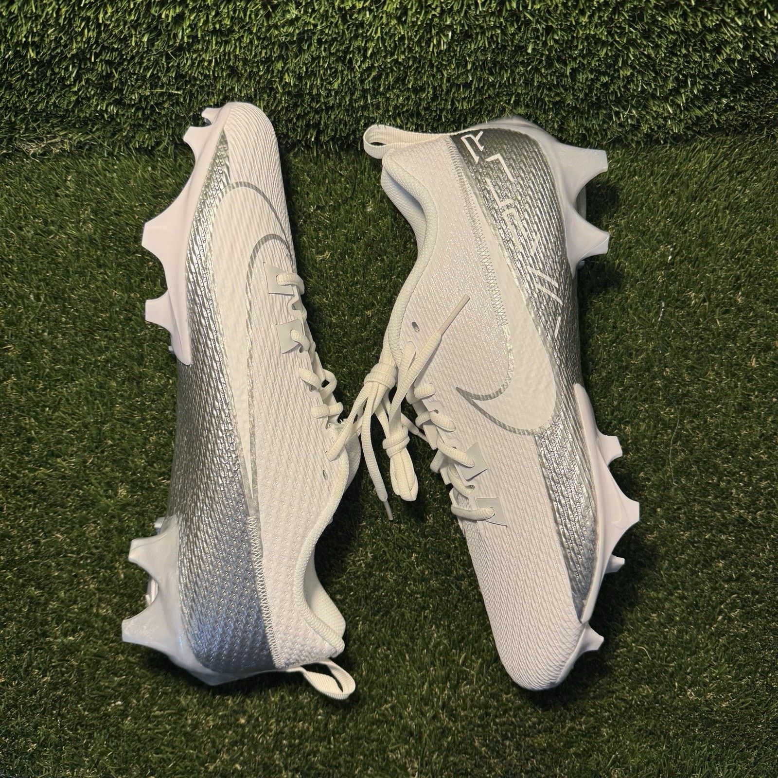 Nike Size 14 - Nike Vapor Edge Speed 360 2 White Metallic Silver Size US 14 / EU 47 - 3 Thumbnail