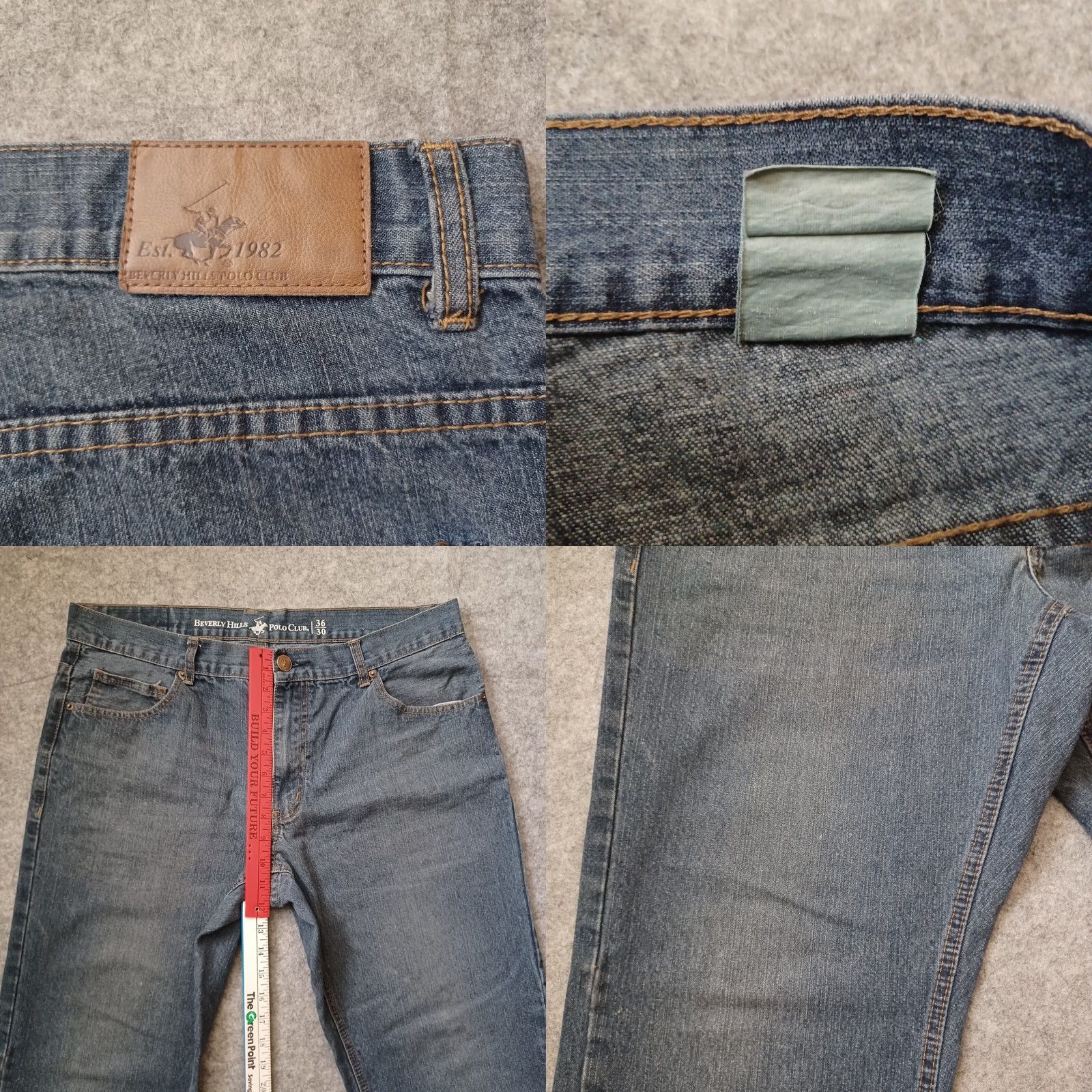 Beverly Hills Polo Club Beverly Hills Polo Club Jeans Mens 36x30 Blue Distressed Straight Denim 5-Pocket Regular Blue Mens Size US M / EU 48-50 / 2 - 8 Thumbnail