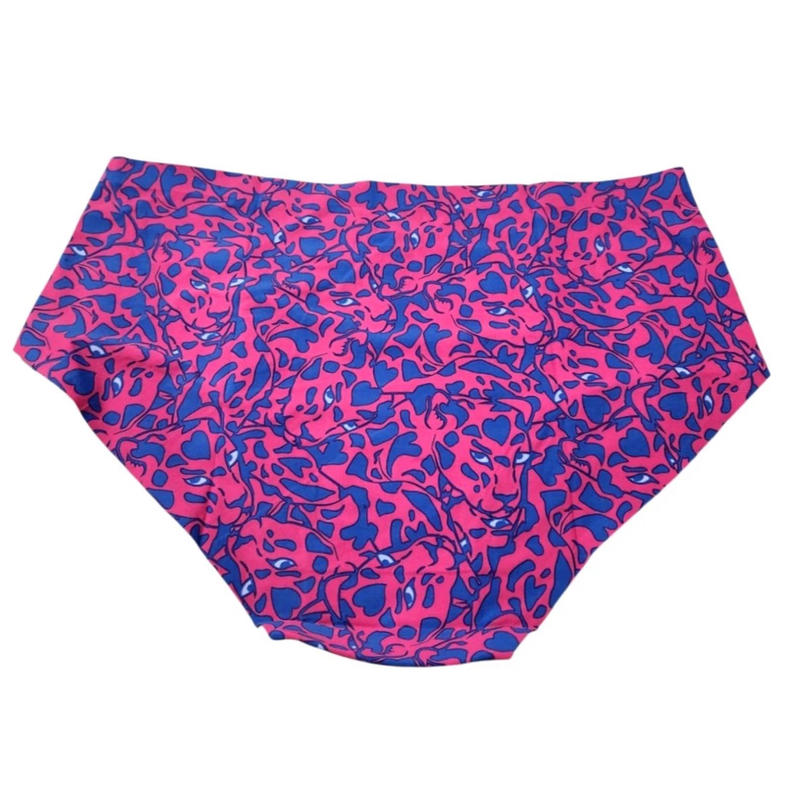 Vintage Cheek Boss Women's XL Boyshort Pink Blue Panties 1 Pack Size 40" / US 18 - 2 Thumbnail