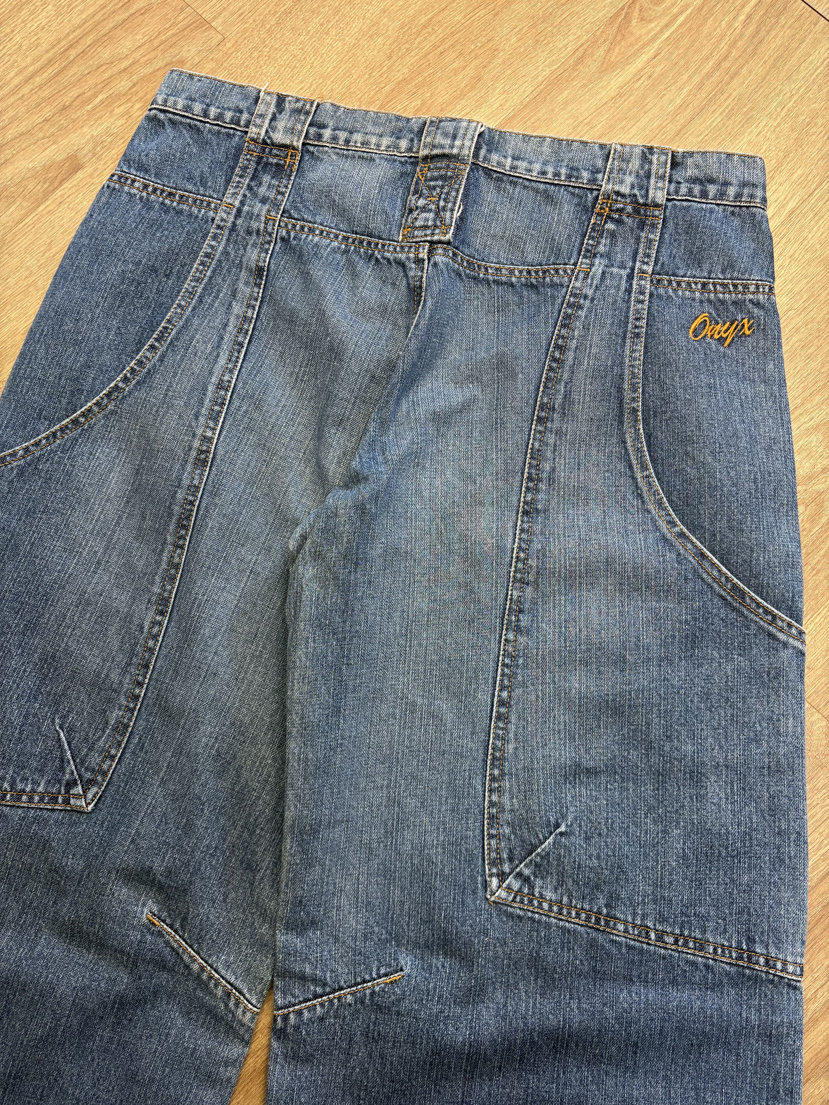 Vintage Onyx Denim 90s Super Baggy Carpenter Denim Jeans (32x32) Size US 32 / EU 48 - 7 Thumbnail