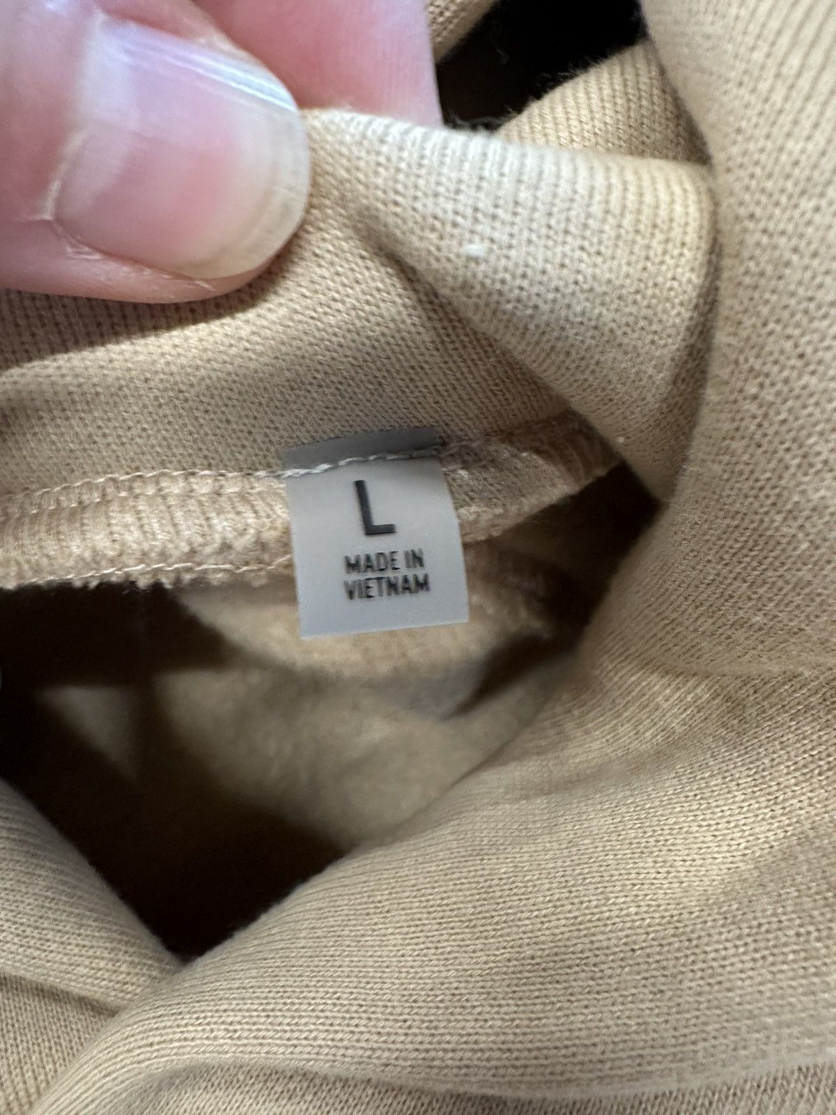 Fear of God Fear of God Essentials Hoodie Sand Size US L / EU 52-54 / 3 - 3 Thumbnail