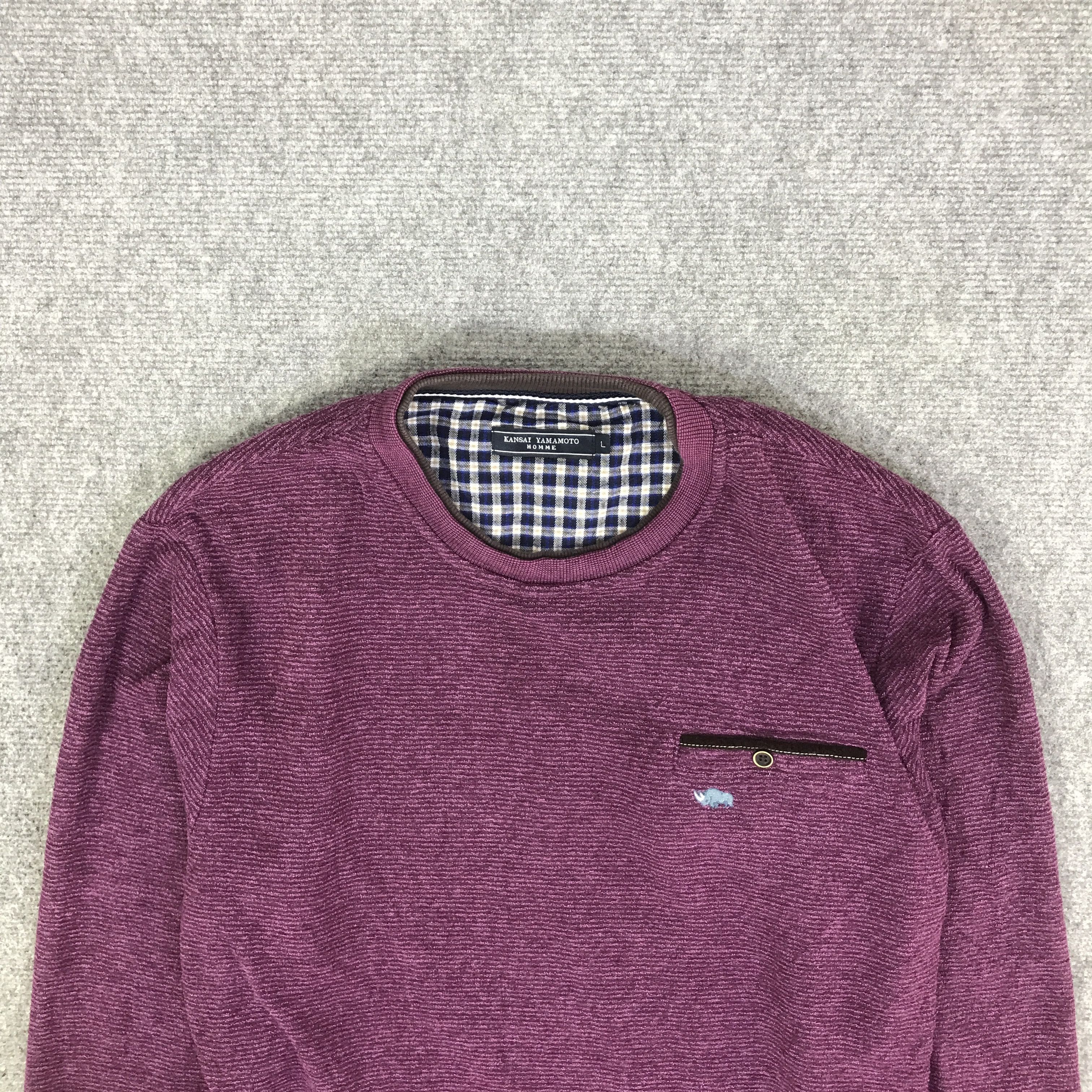 Kansai Yamamoto KANSAI YAMAMOTO SINGLE POCKET SWEATSHIRT K85B5 Size US L / EU 52-54 / 3 - 2 Thumbnail