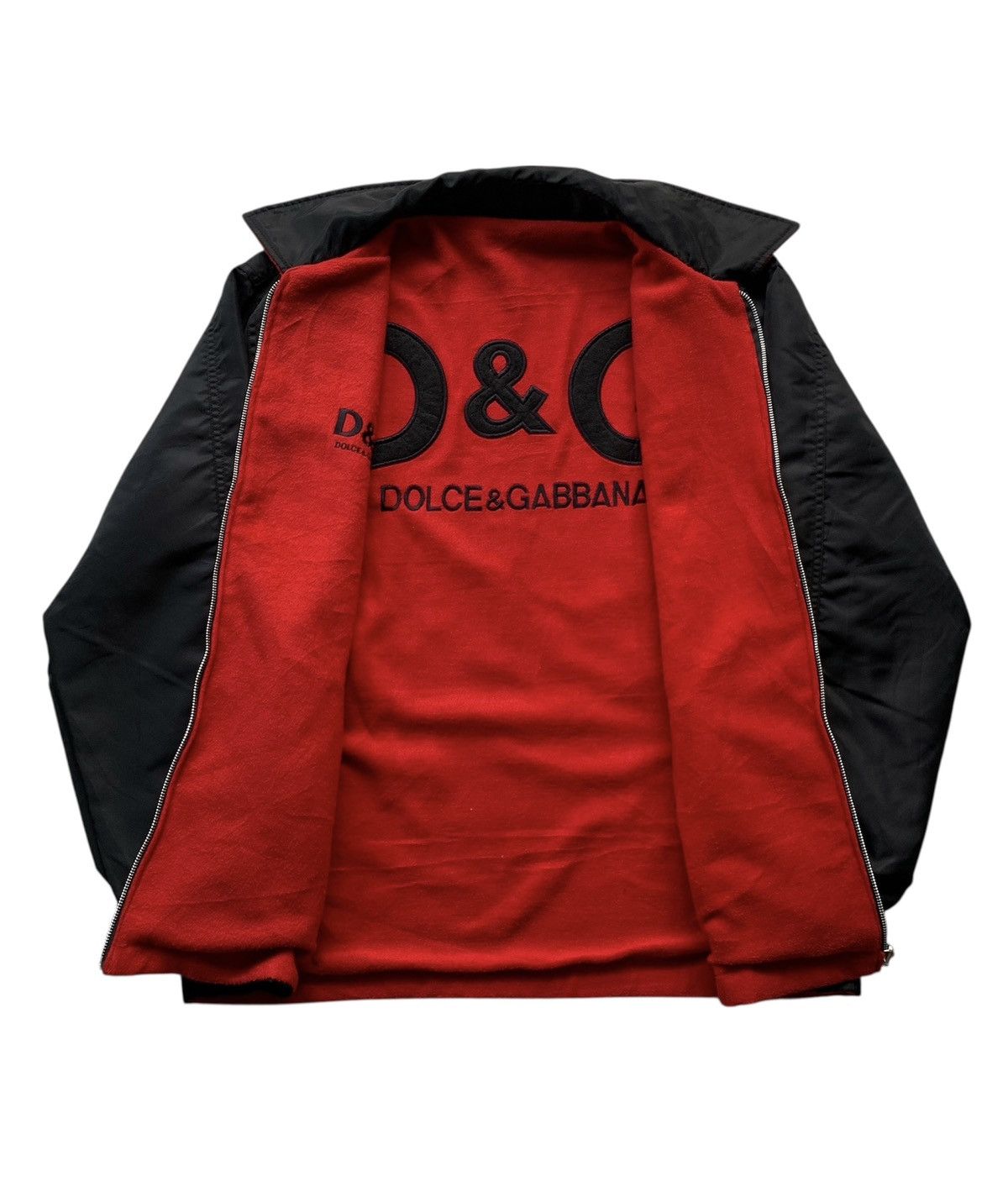 Dolce & Gabbana Vintage Dolce & Gabbana Spell Out Big Logo Reversible Jacket Size US XL / EU 56 / 4 - 15 Thumbnail