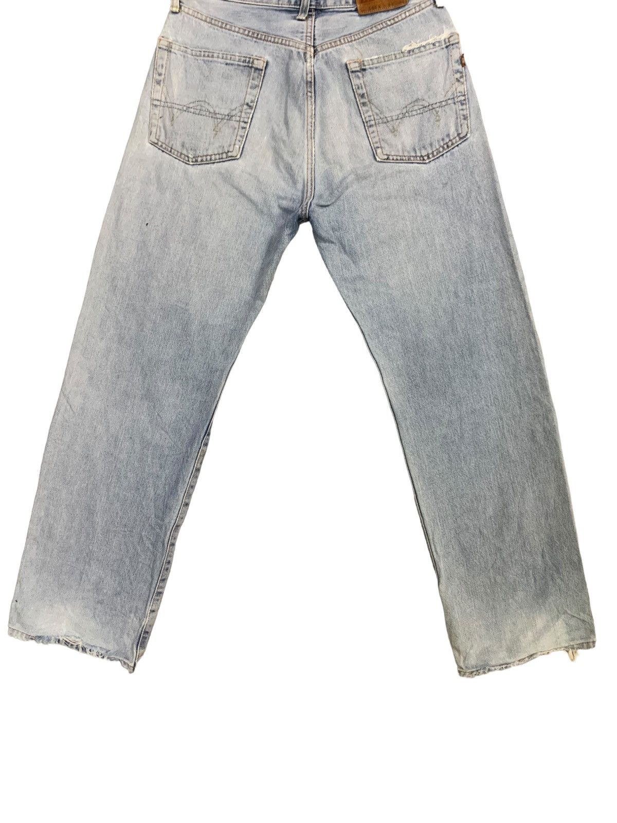 Edwin × Margaret Howell × Vintage Vintage Edwin Blue Mud Wash Distress Jeans Size US 28 / EU 44 - 10 Thumbnail