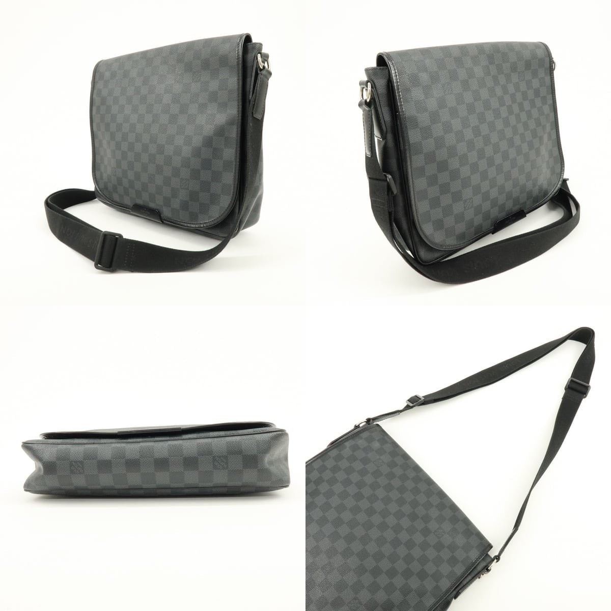 Louis Vuitton Louis Vuitton Damier Graphite Daniel MM Messenger Bag Gray Size ONE SIZE - 3 Thumbnail