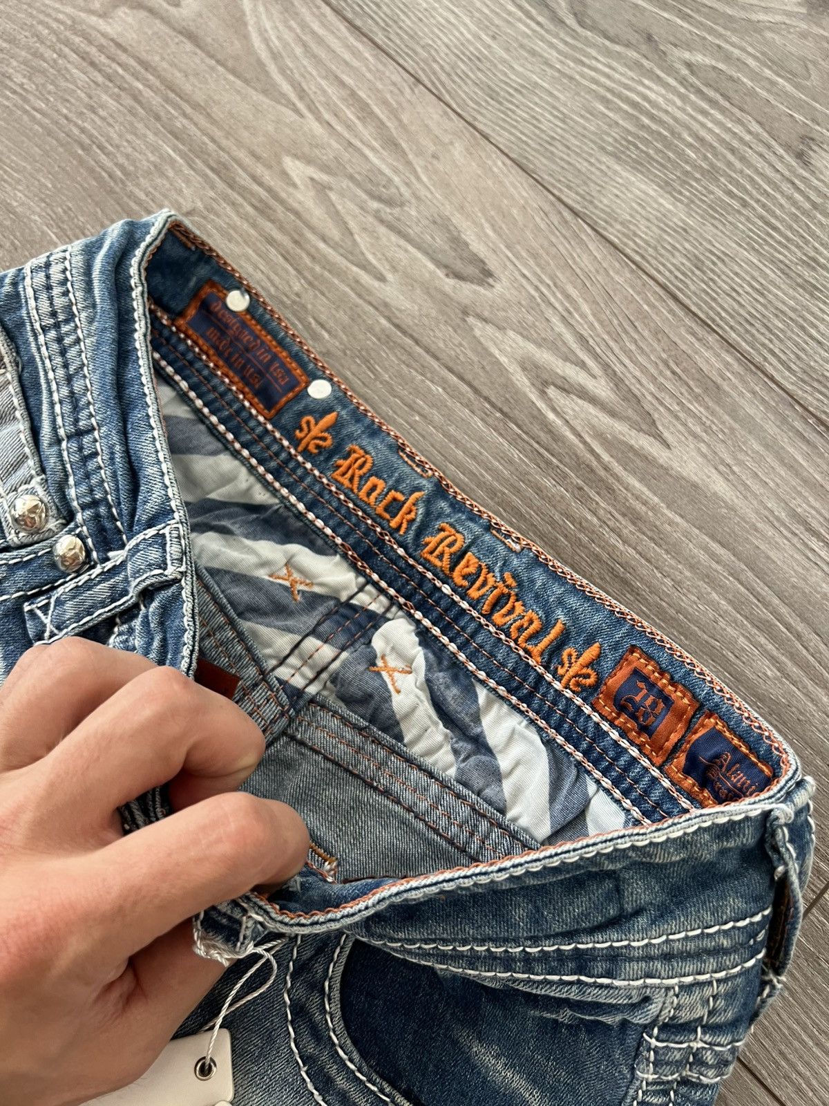 Rock Revival ‼️New Rock Revival Made in USA RRP:210€ Selvage Jeans Size US 28 / EU 44 - 15 Thumbnail