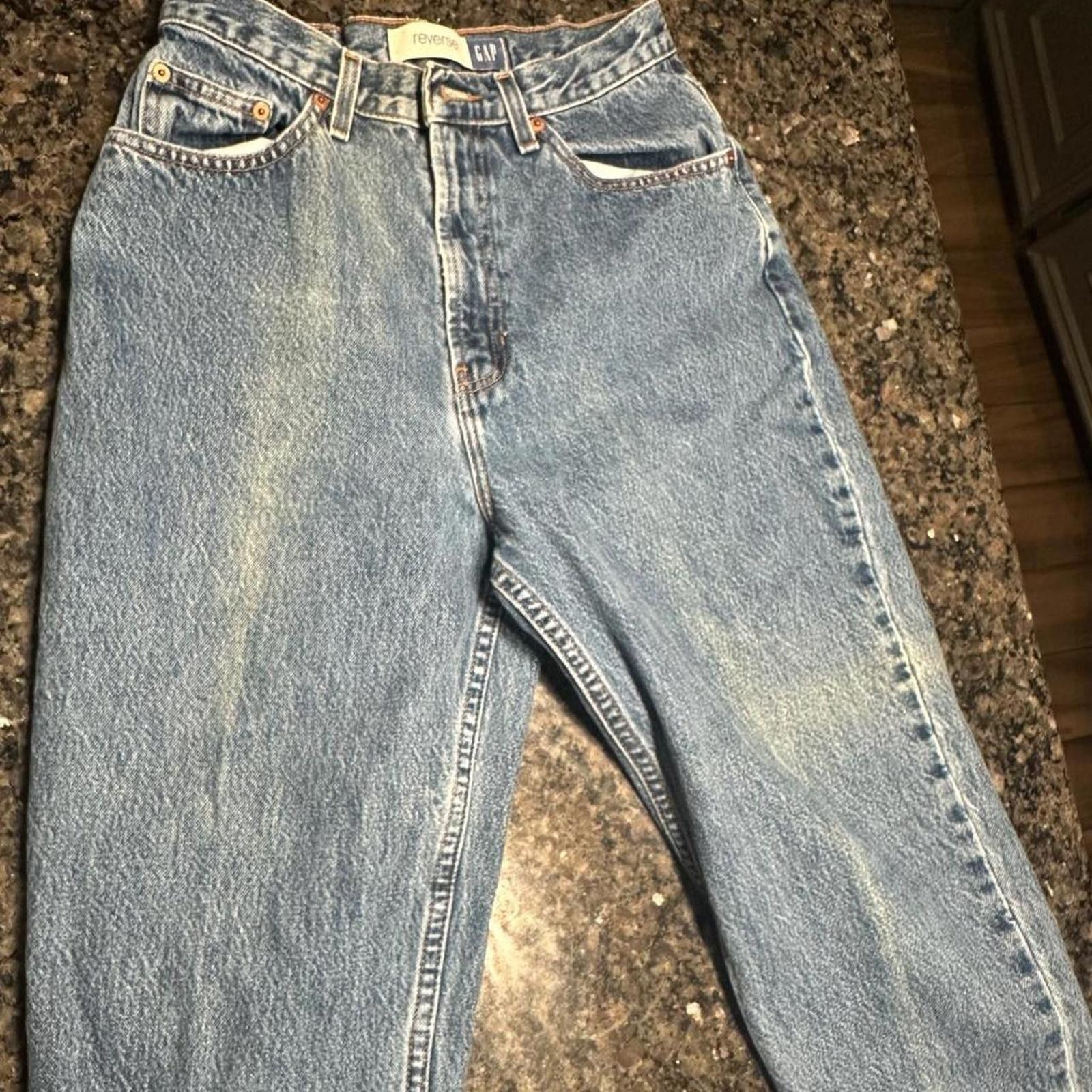 Gap Gap High Waist Blue Jeans Size 8 Reverse Tapered Vintage Size 28" / US 6 / IT 42 - 1 Thumbnail