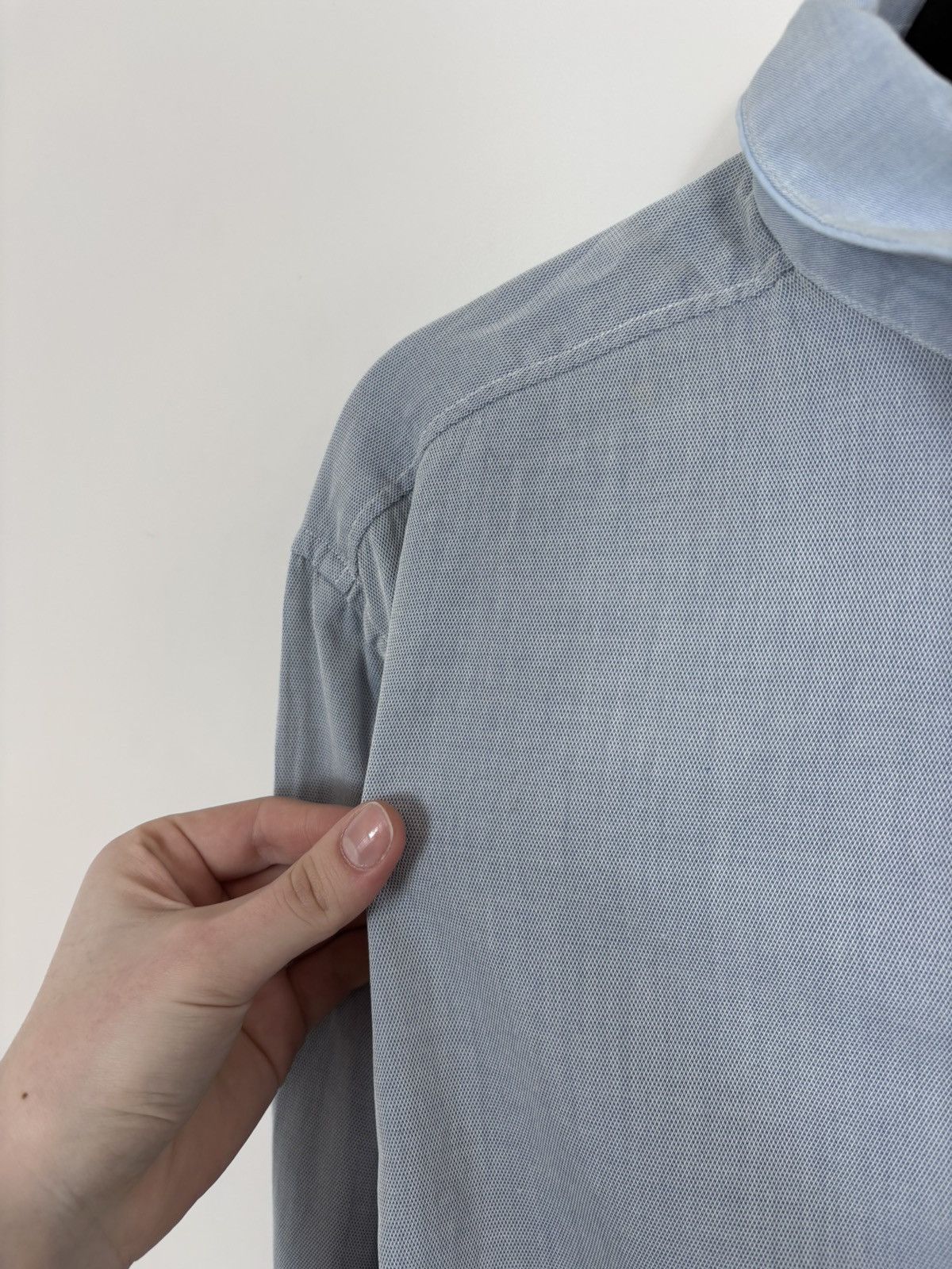 Dolce & Gabbana Dolce & Gabbana Men’s Light Blue Button Up Long Sleeve Shirt Size US L / EU 52-54 / 3 - 5 Thumbnail