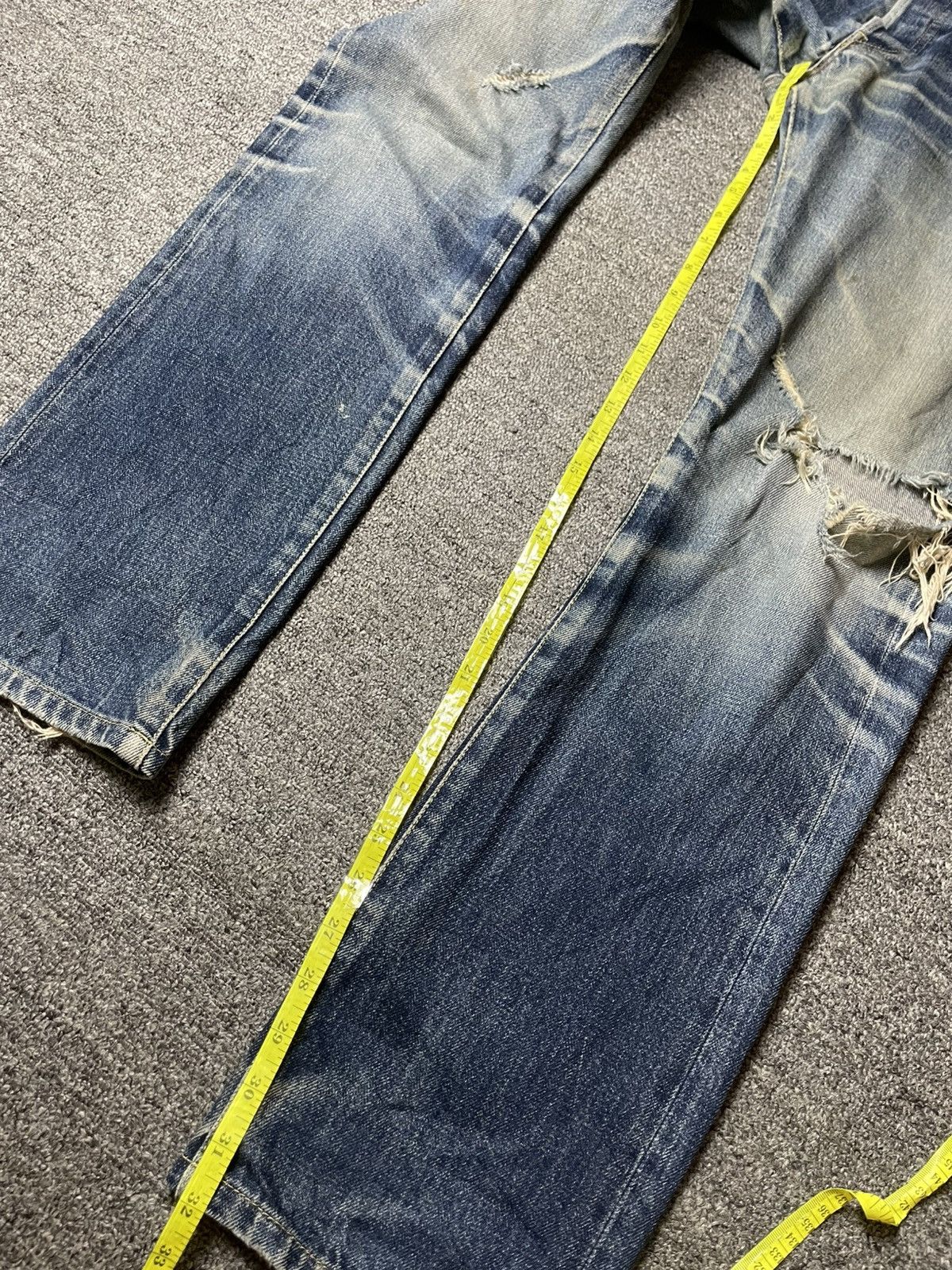 Japanese Brand × Uniqlo UNIQLO Distressed Denim Ripped Jeans (93) Size US 32 / EU 48 - 11 Thumbnail