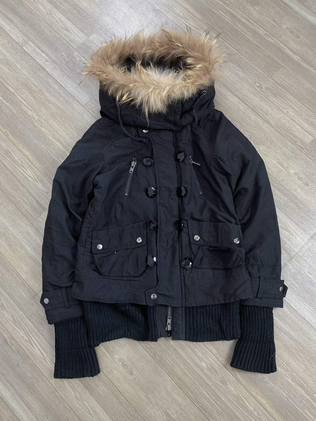 Japanese Brand 2000s Jurianojurrie Fur Bono Jacket - Kmrii Goa Lgb Style Size US M / EU 48-50 / 2 - 2 Thumbnail