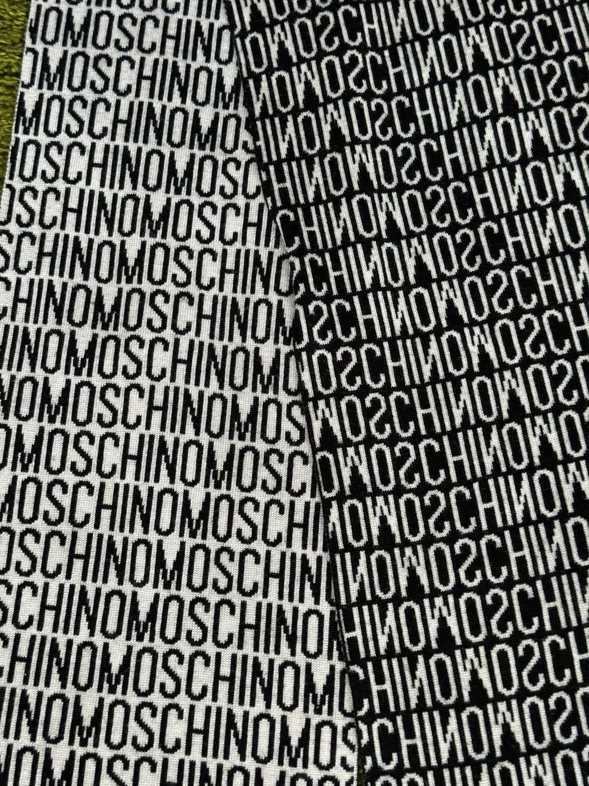 Moschino × Vintage Moschino monogram 100% wool scarf Size ONE SIZE - 4 Thumbnail