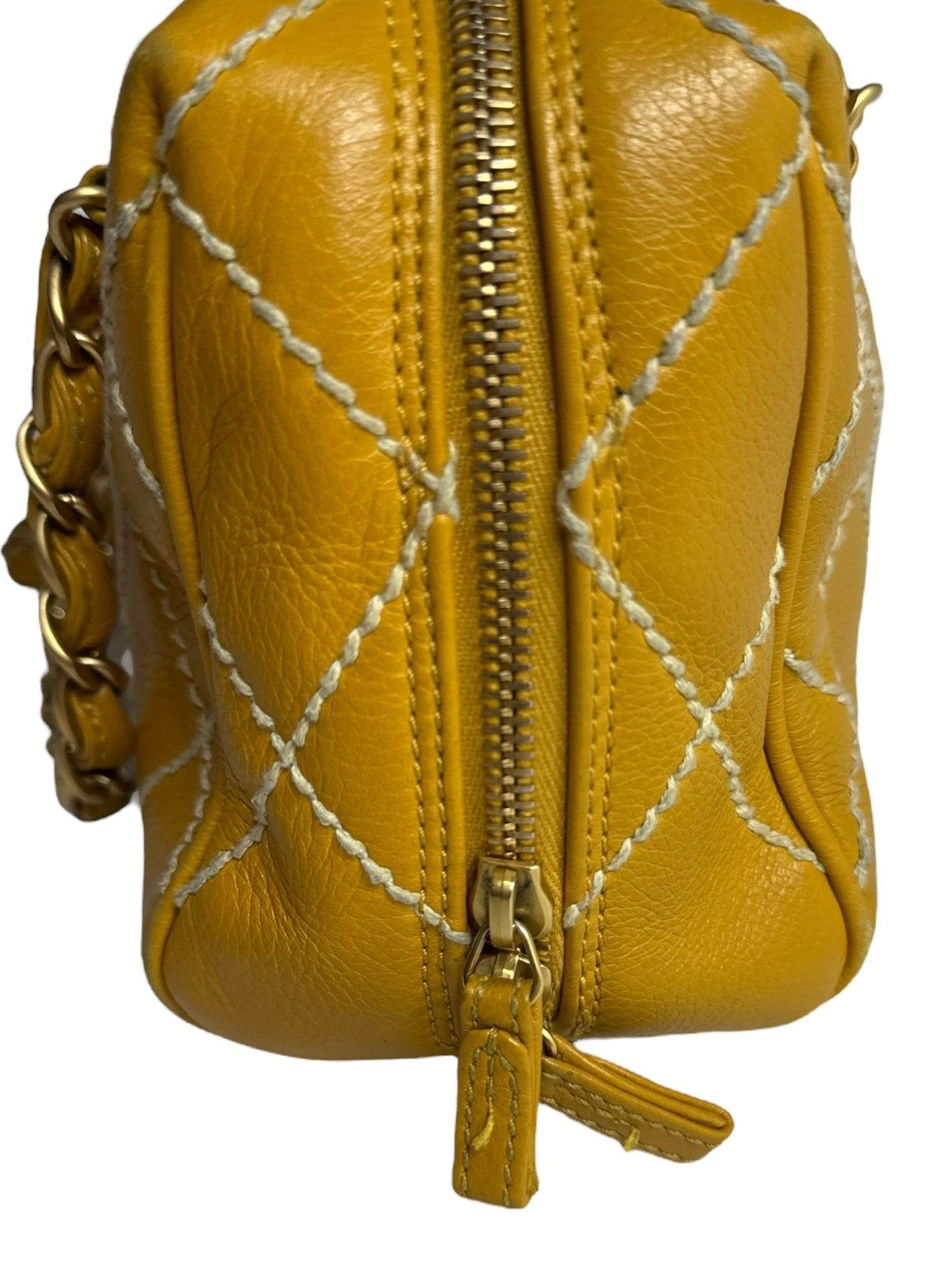Chanel × Vintage Chanel Wild Stitch Yellow Chain Bag Circa 2003 Size ONE SIZE - 13 Thumbnail