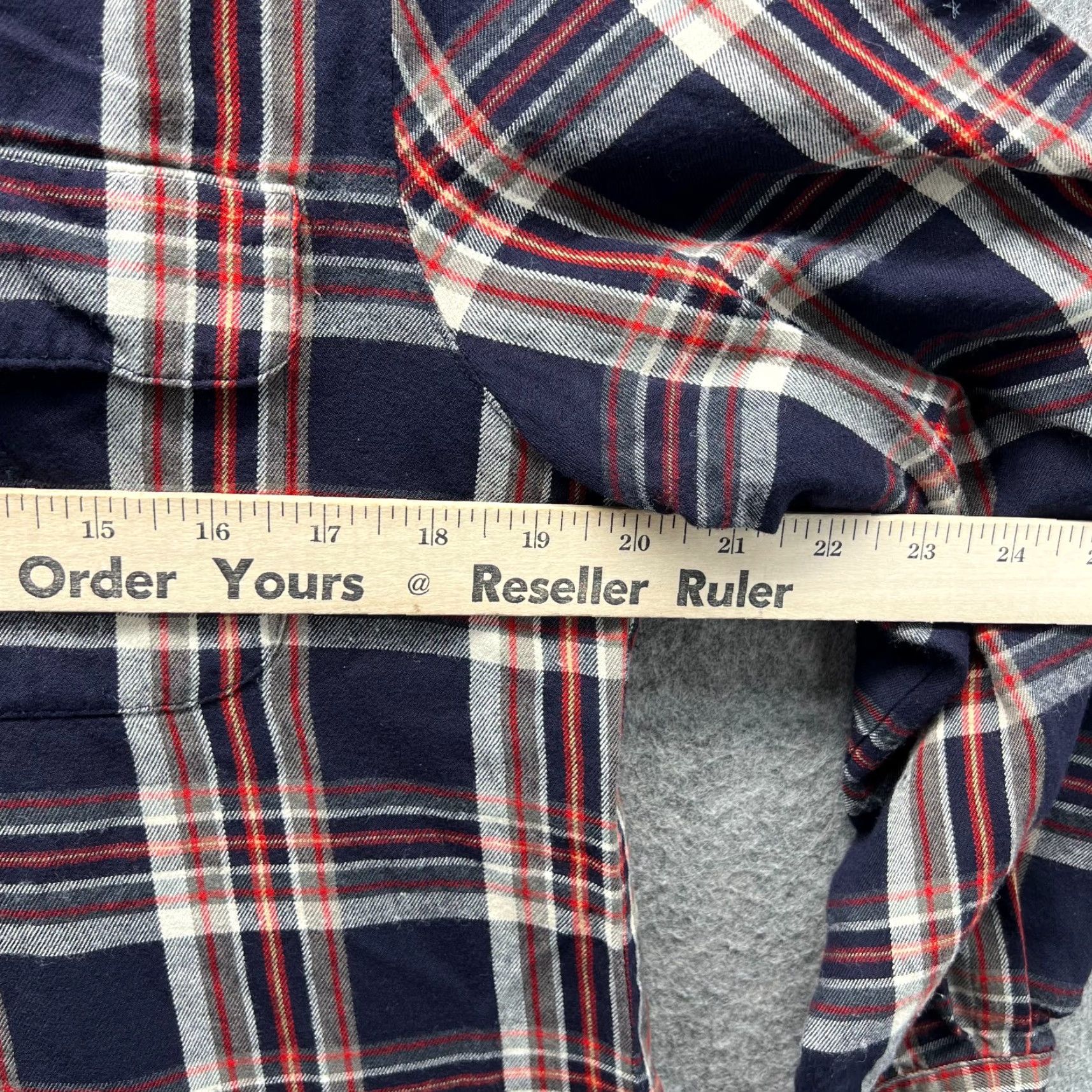Ralph Lauren VINTAGE Lauren Ralph Lauren Shirt Womens 6 Red Blue Button Down Plaid Flannel Casual Womens 6 Red Blue Plaid Vintage Size M / US 6-8 / IT 42-44 - 5 Thumbnail