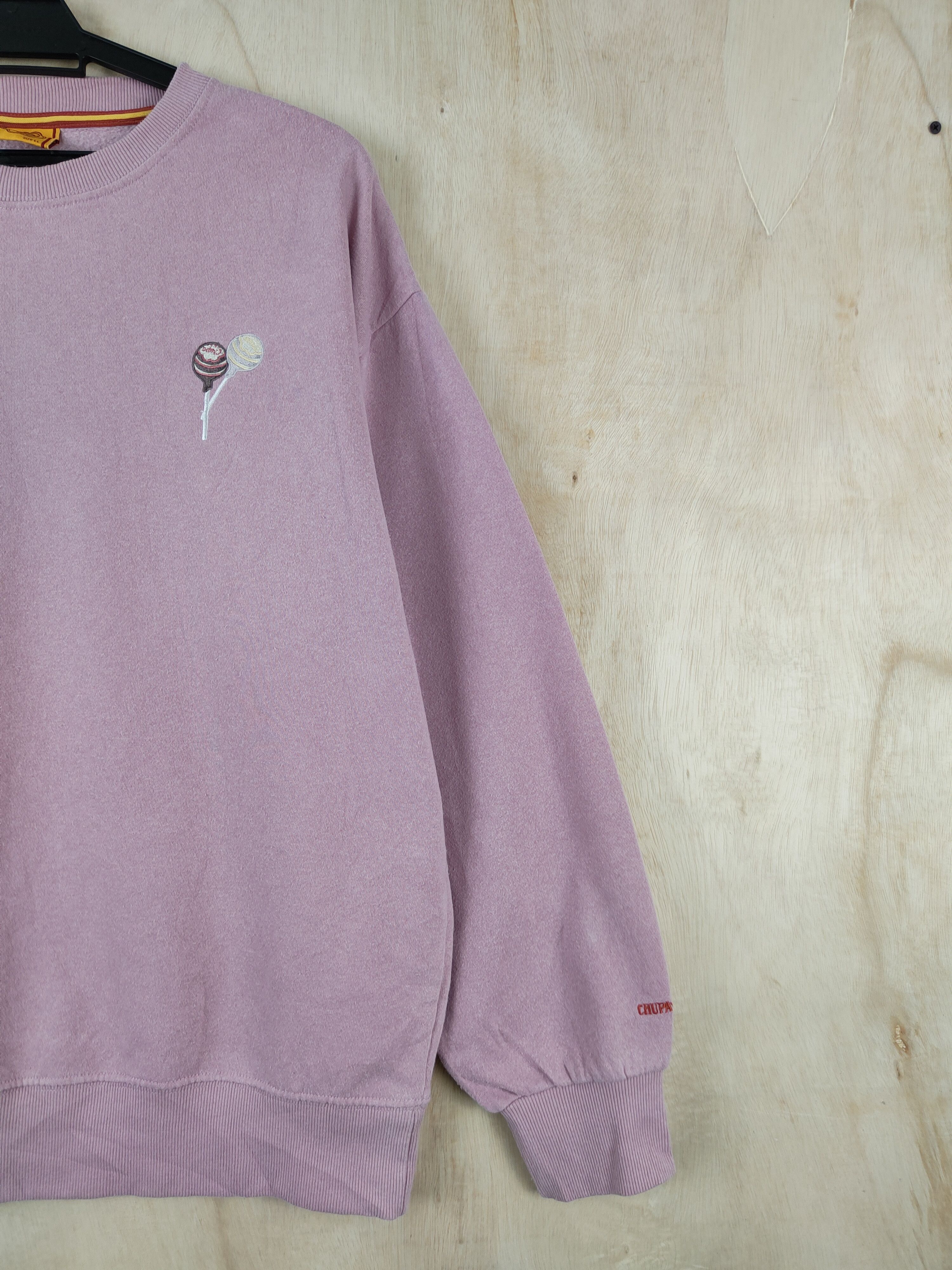 Japanese Brand × Vintage Chupa Chups Pink Lollipop Sweatshirts #S2564 Size L / US 10 / IT 46 - 5 Thumbnail