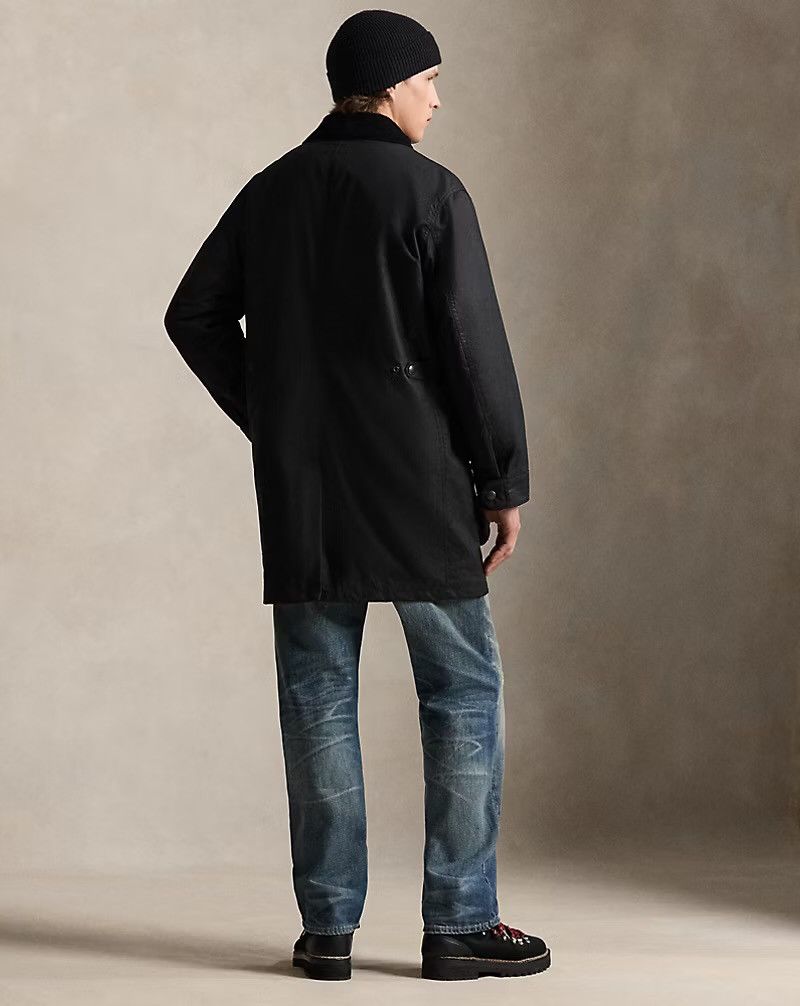 Polo Ralph Lauren Polo Ralph Lauren The Iconic Oilcloth Car Coat Black Jacket Size US XL / EU 56 / 4 - 2 Thumbnail