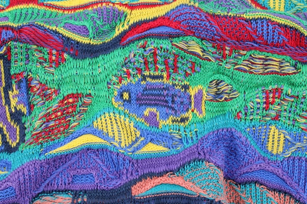 Coogi Coogi Fish 3D Knit Cardigan Size US M / EU 48-50 / 2 - 6 Thumbnail