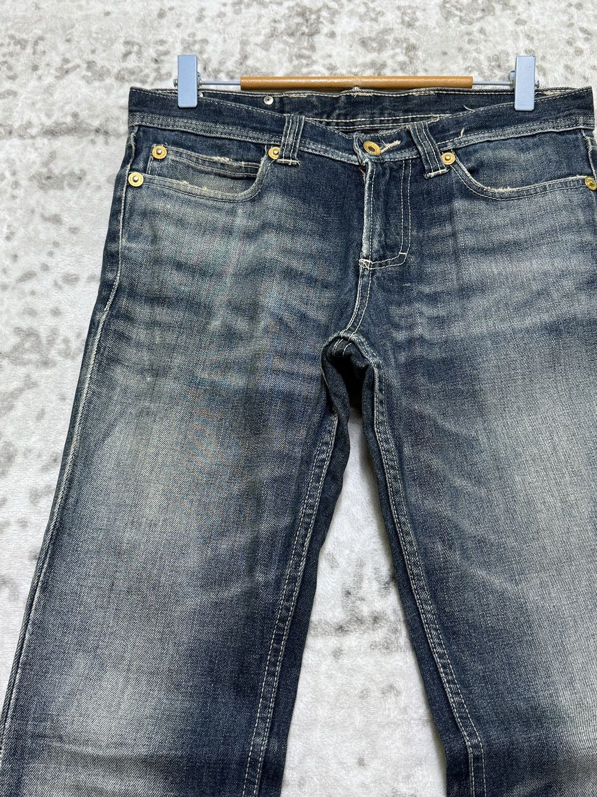 semanticdesign 2000s Semantic Design Mud Wash Clawmark Zipper Pocket Jeans Size US 31 - 4 Thumbnail